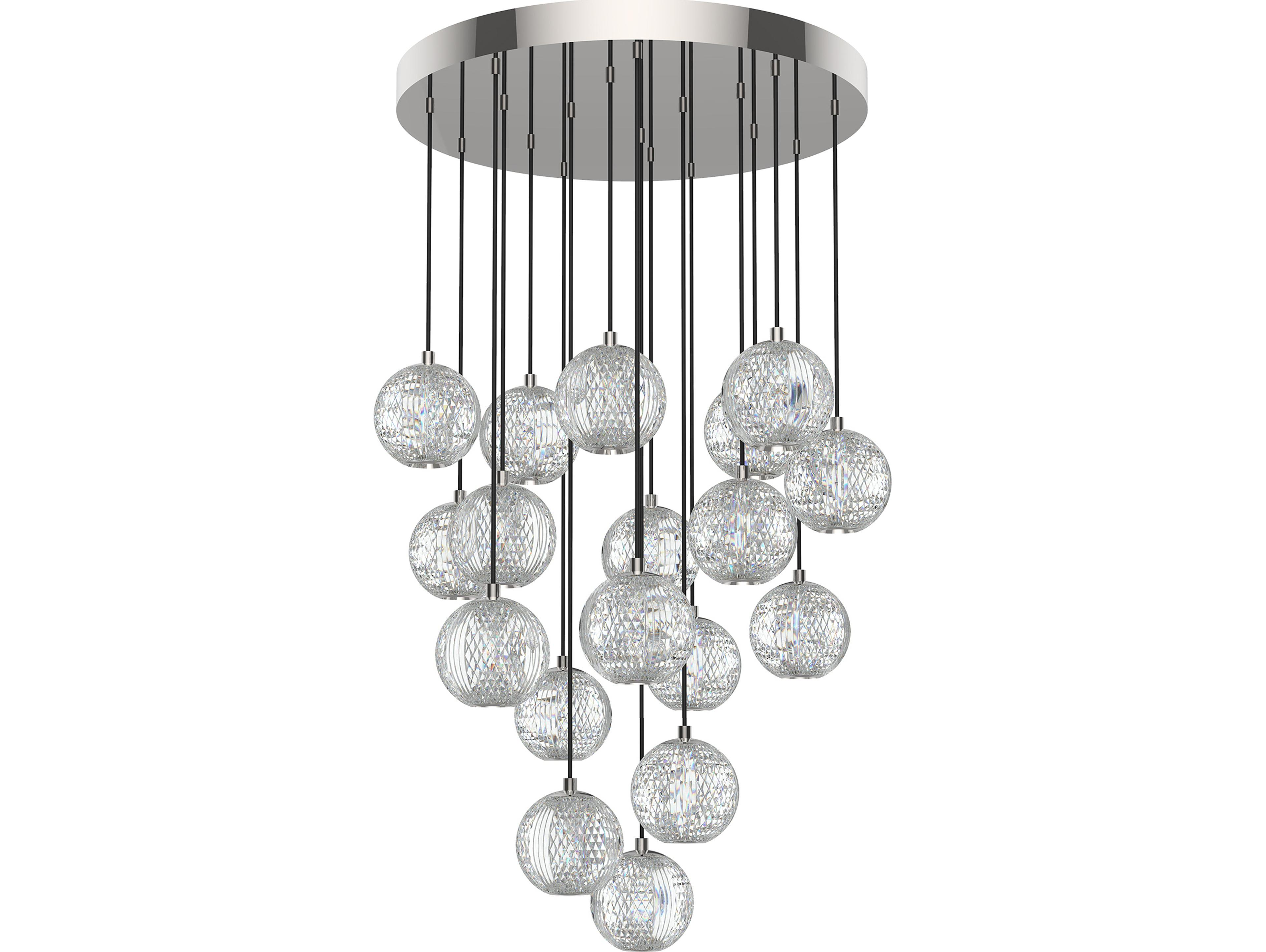 Alora Lighting Marni Polished Nickel Globe Pendant