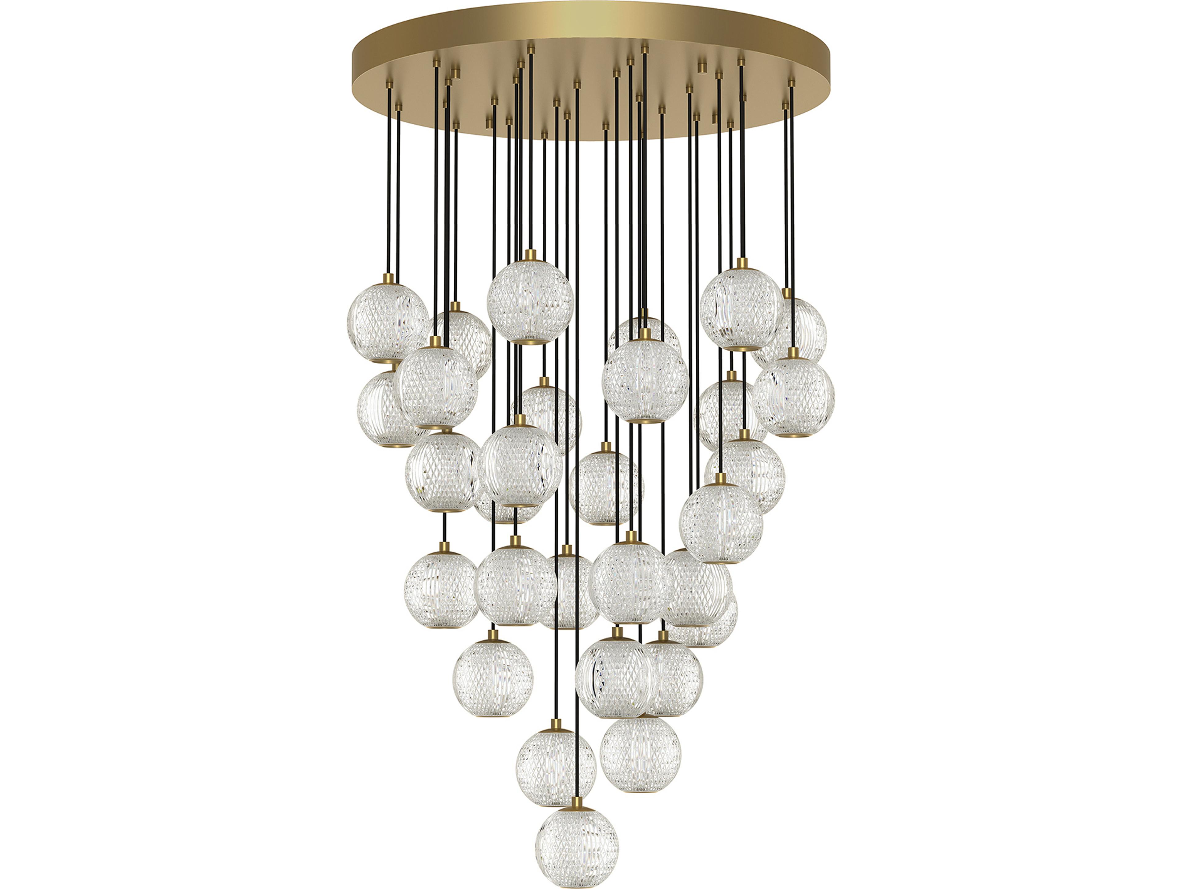 Alora Lighting Marni Natural Brass Globe Pendant