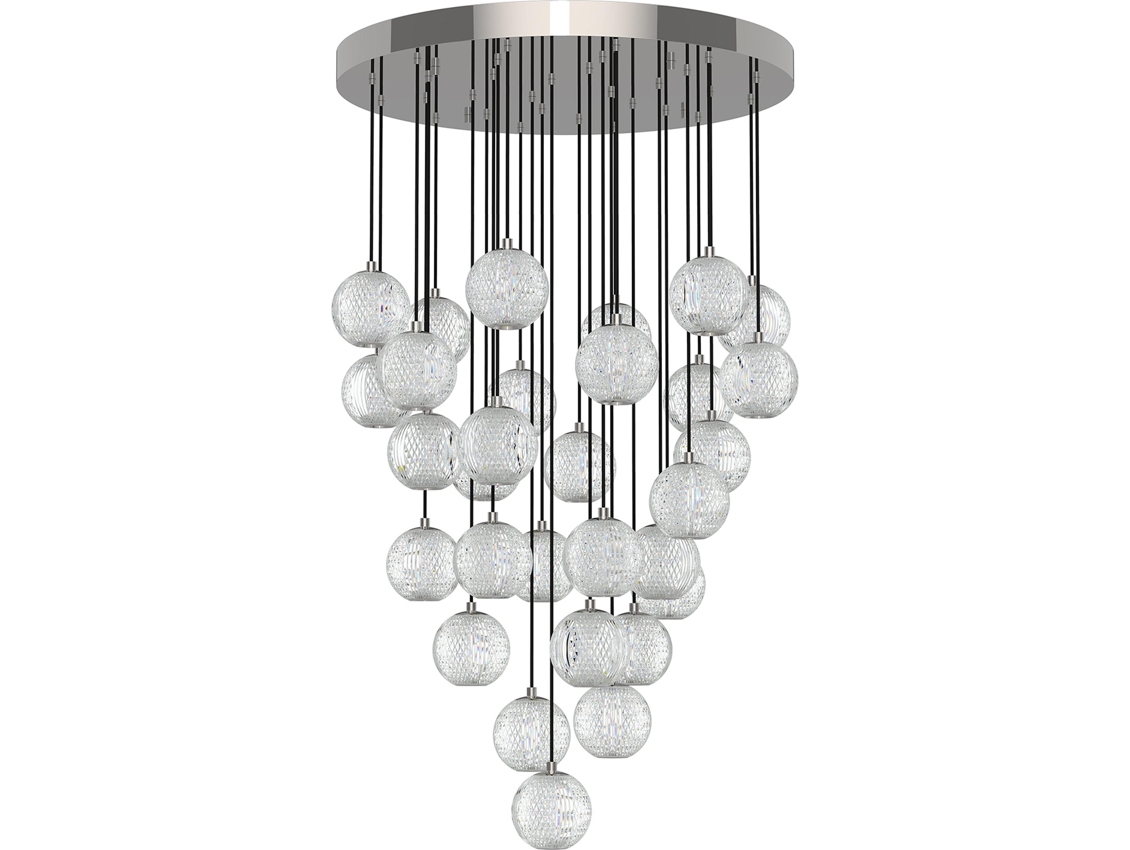 Alora Lighting Marni Polished Nickel Globe Pendant