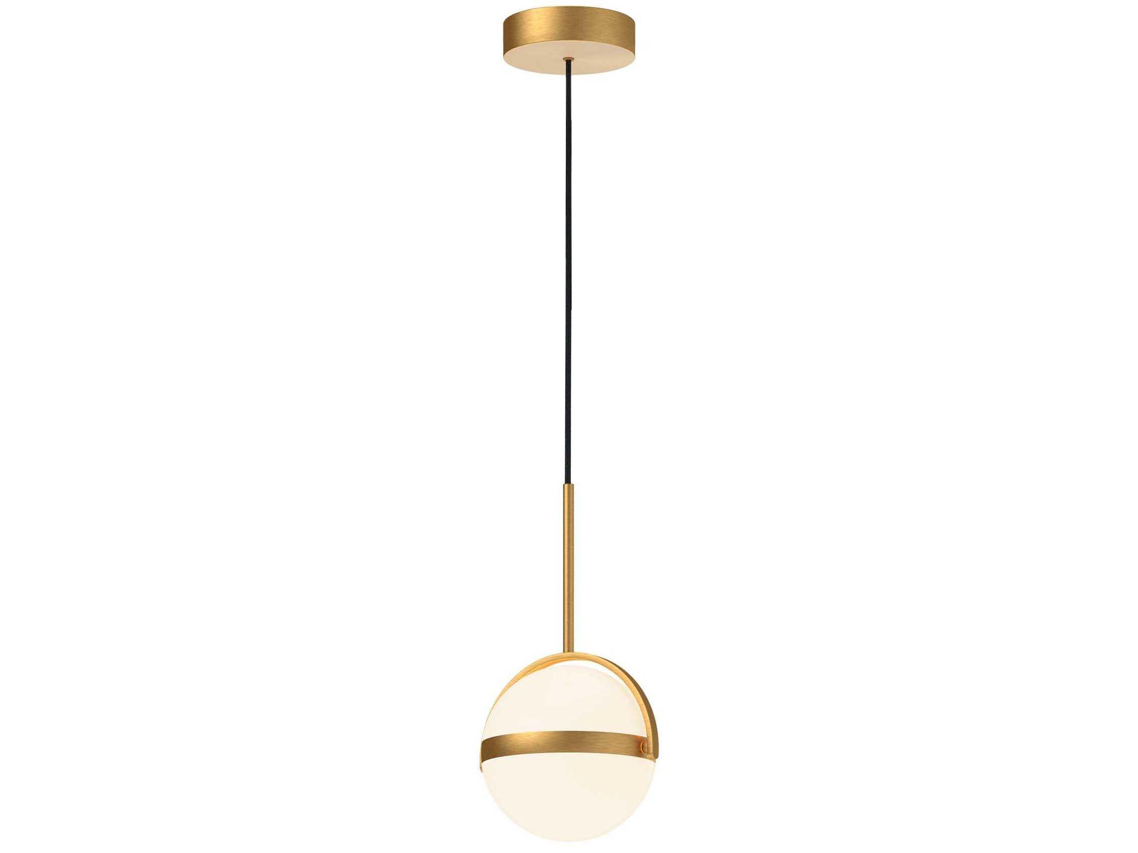 Alora Lighting Globo Brushed Gold Globe Mini Pendant