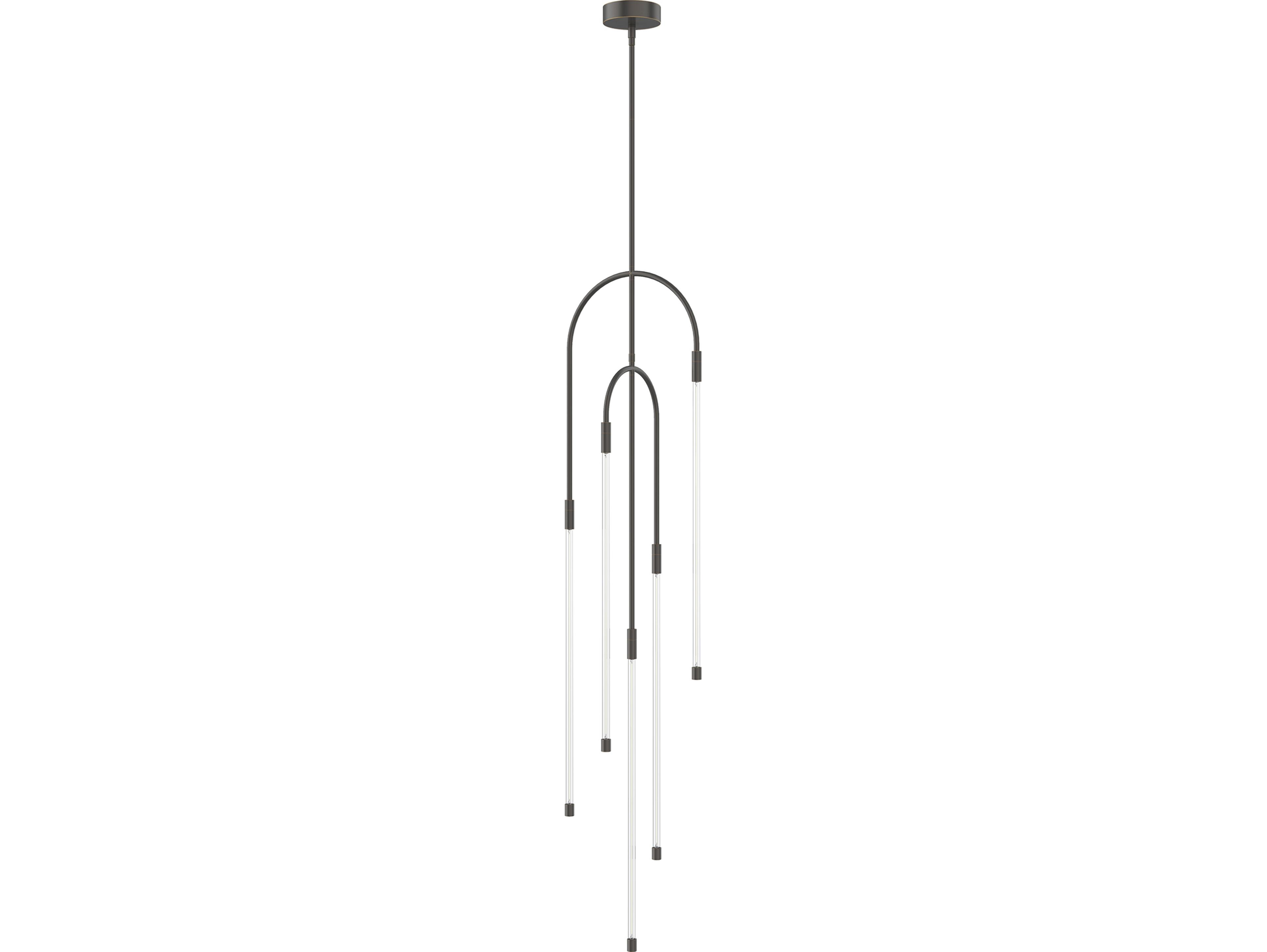 Alora Lighting Honour Urban Bronze Black Linear Mini Pendant