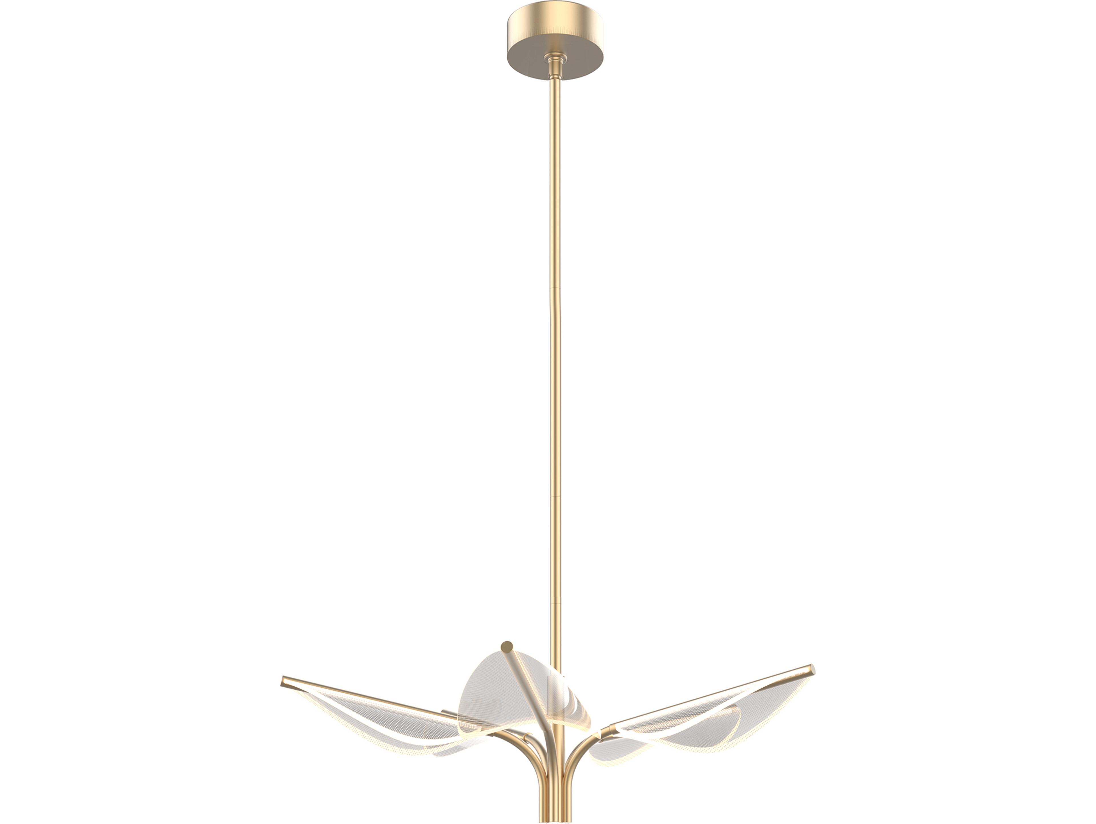 Alora Lighting Flora Natural Brass Pendant