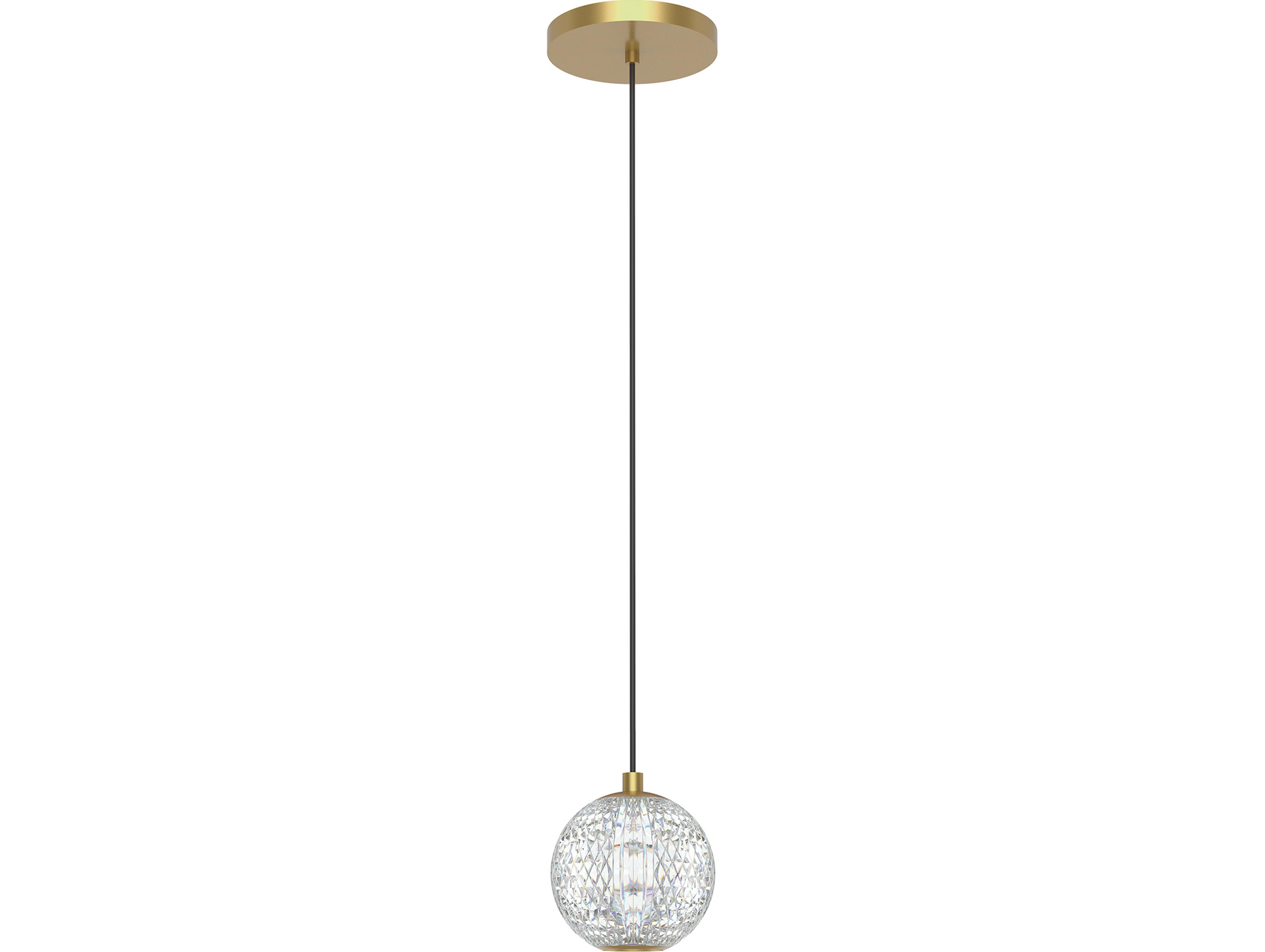 Alora Lighting Marni Natural Brass Globe Mini Pendant
