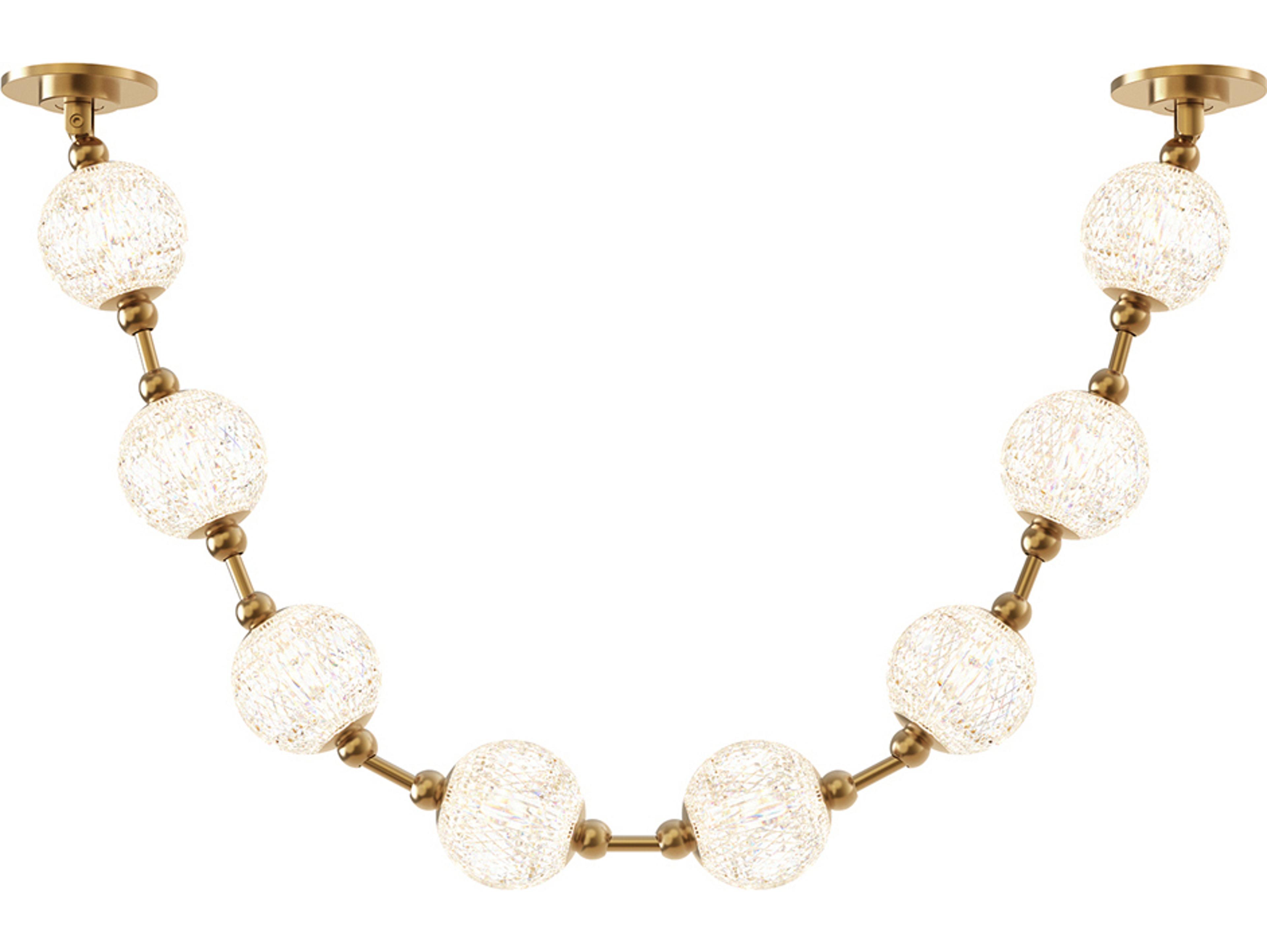 Alora Lighting Marni Natural Brass Linear Island Pendant