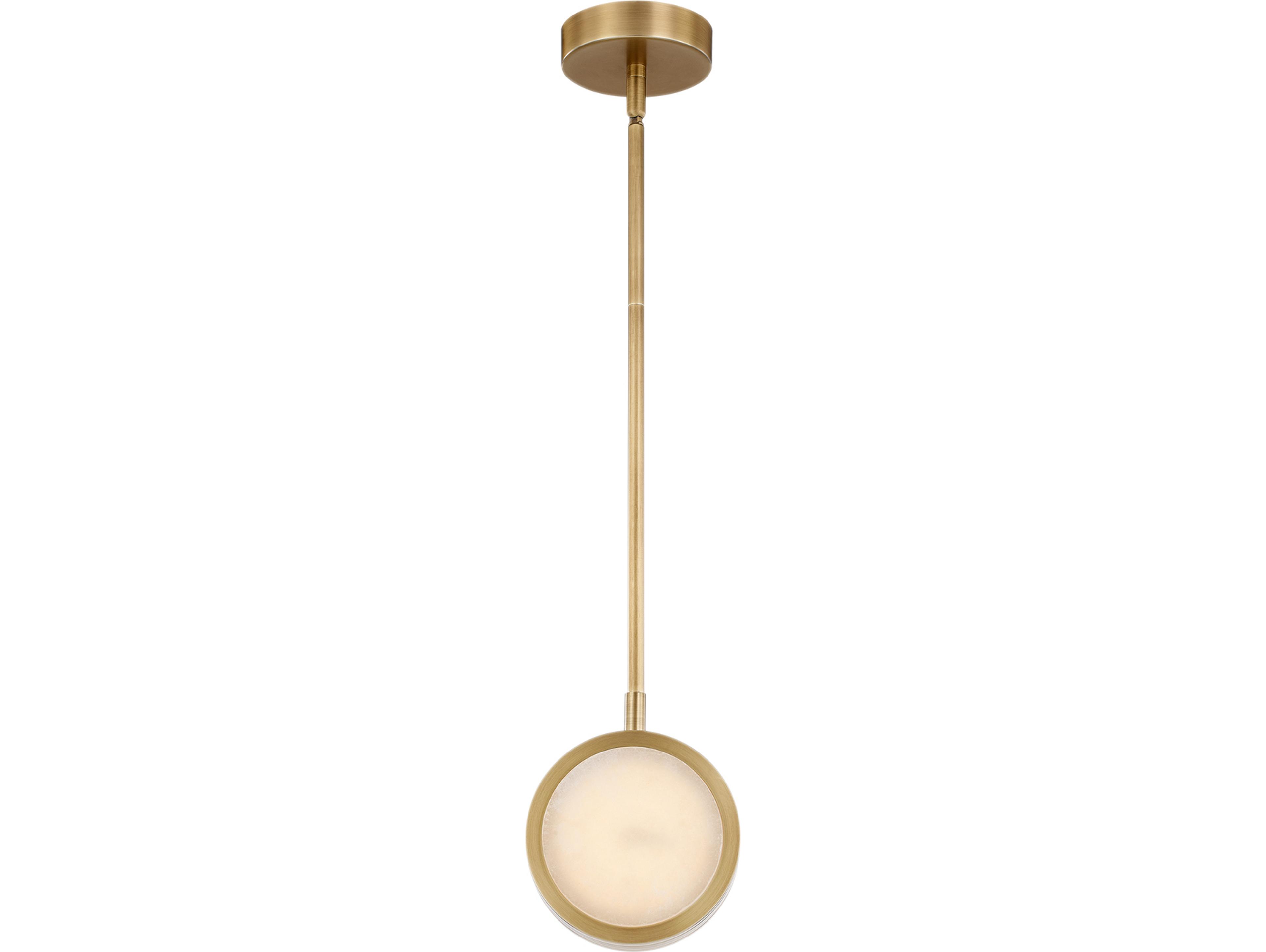 Blanco Vintage Brass Round Mini Pendant