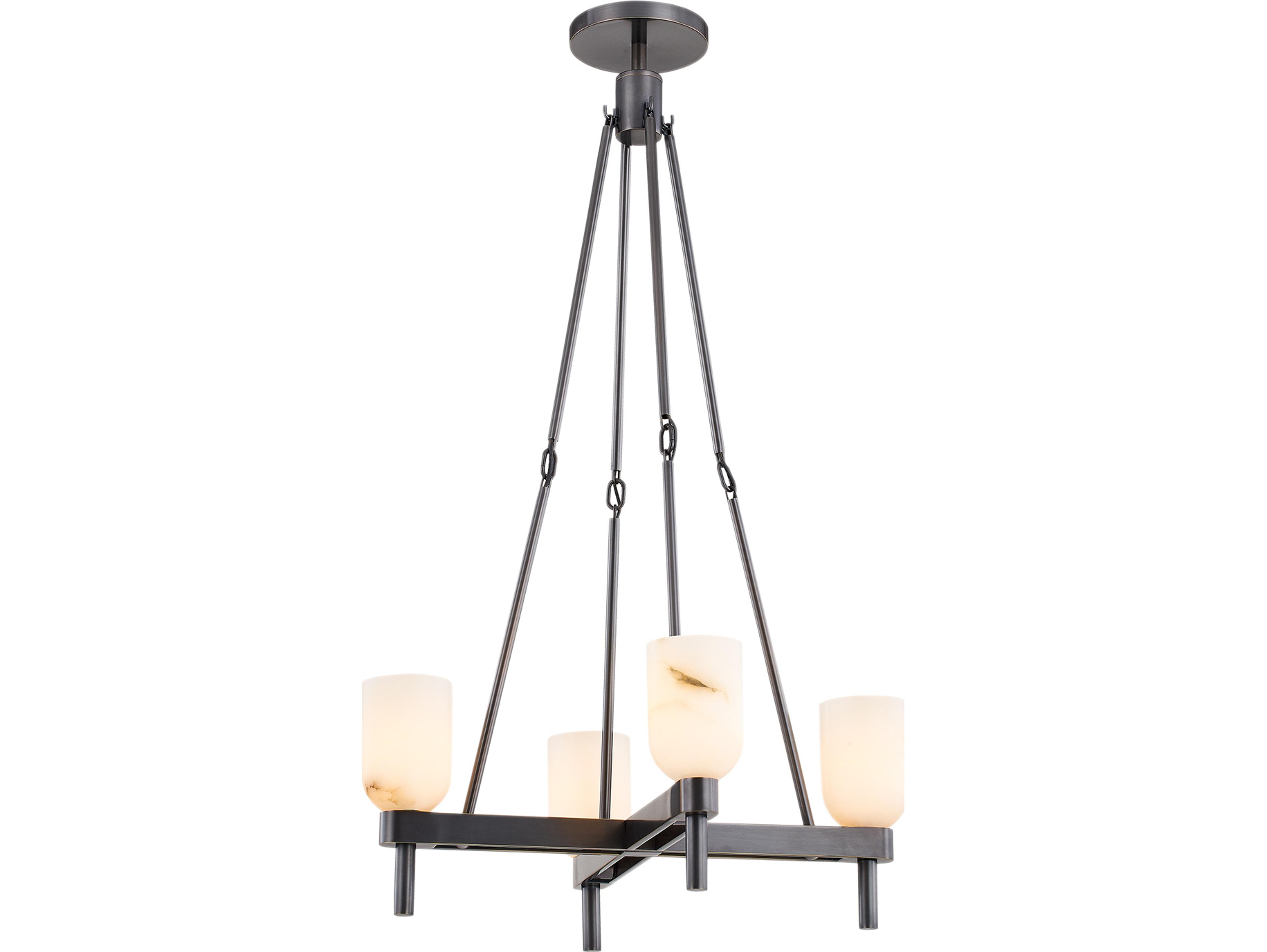 Alora Lighting Lucian 4-Light Urban Bronze Chandelier