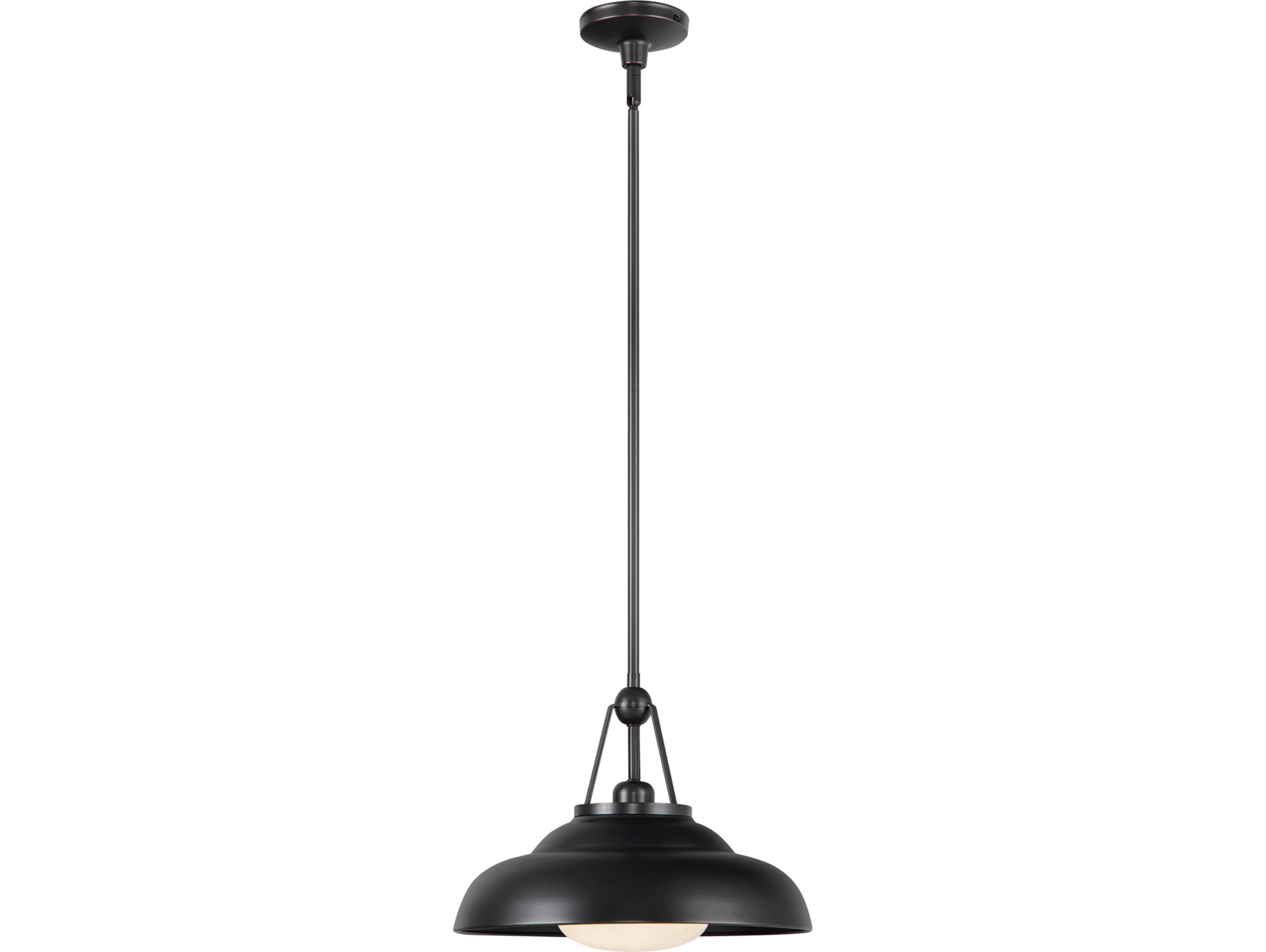 Alora Lighting Palmetto 1-Light Urban Bronze Black Dome Pendant