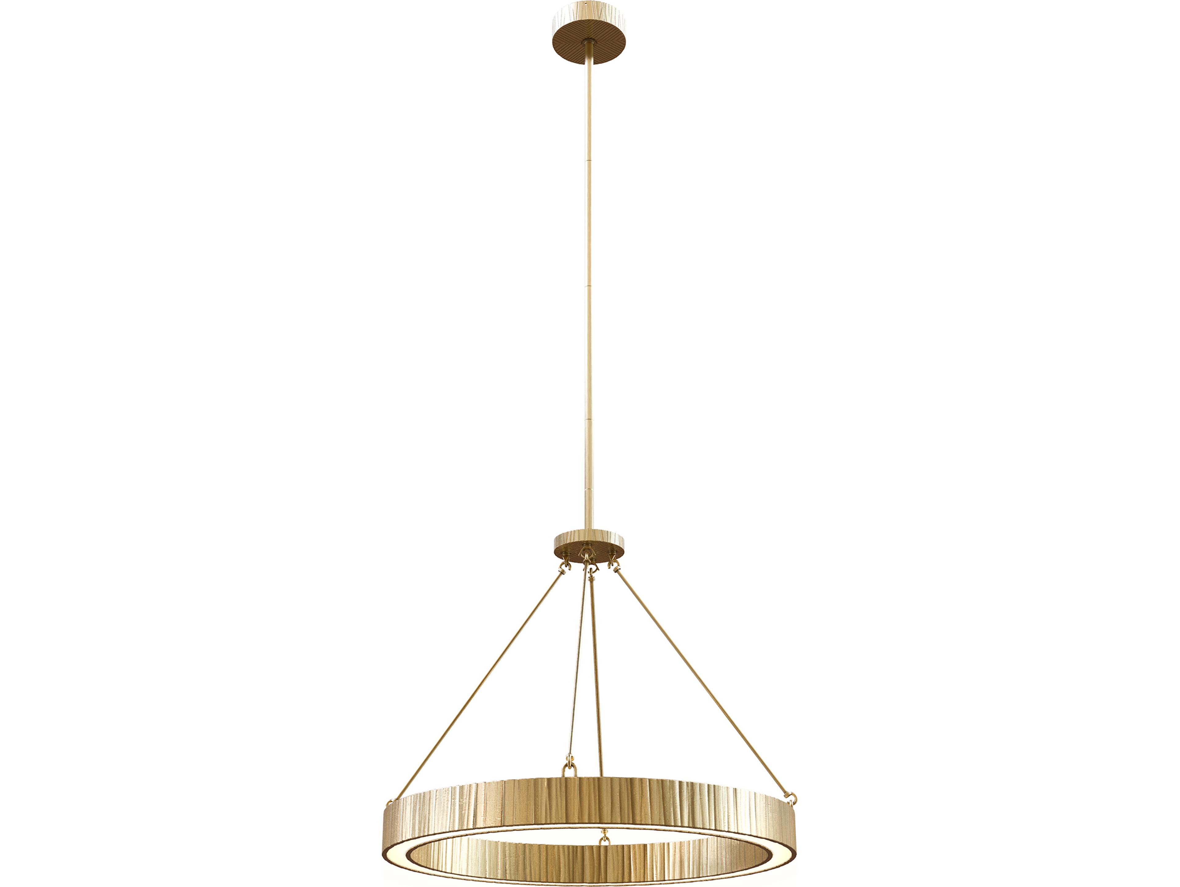 Alora Lighting Kensington Vintage Brass Round Pendant