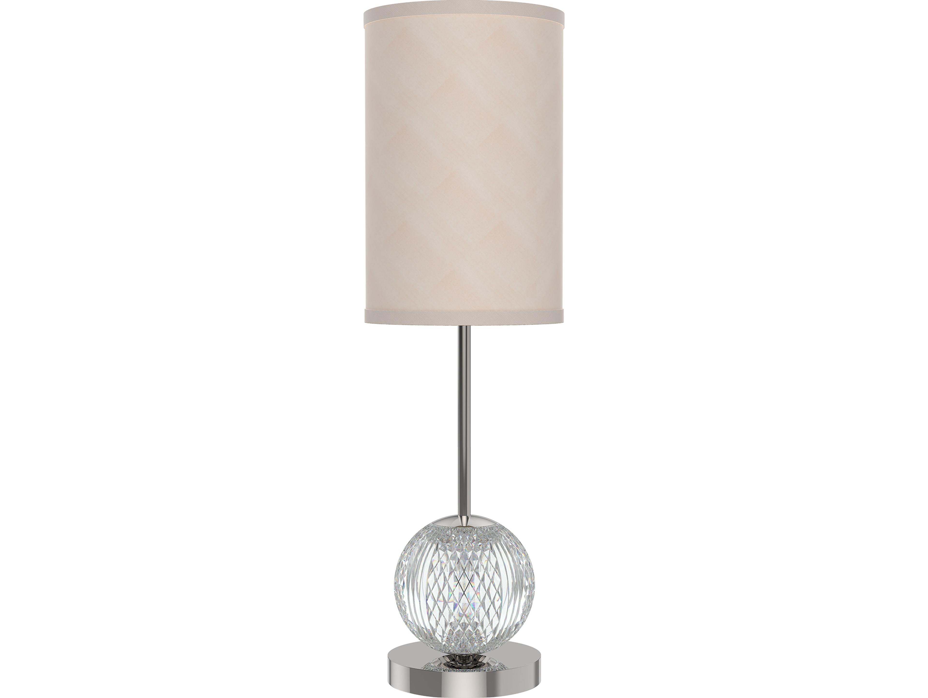 Alora Lighting Marni Polished Nickel White Linen Table Lamp