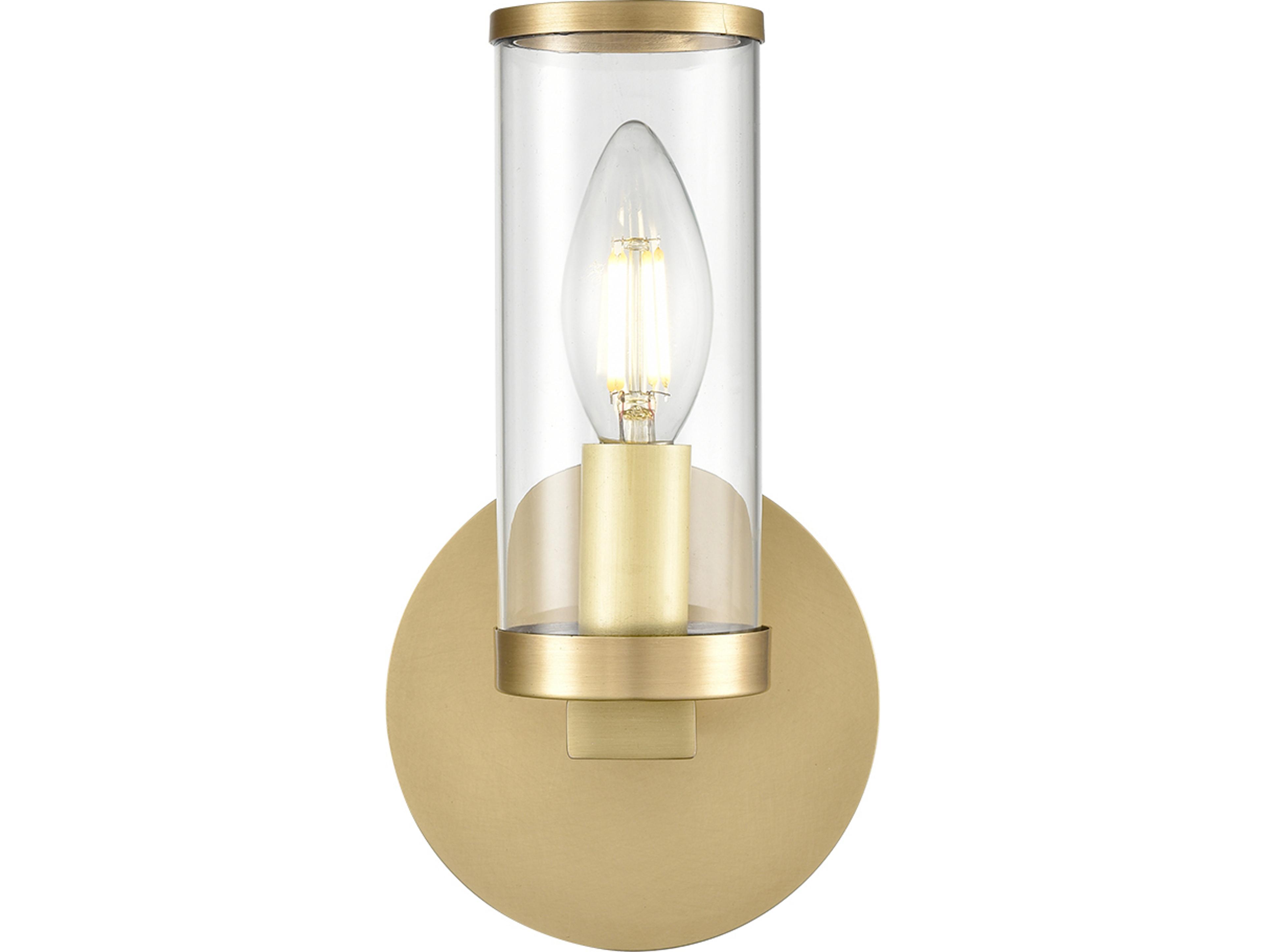 Revolve 1-Light Natural Brass Wall Sconce