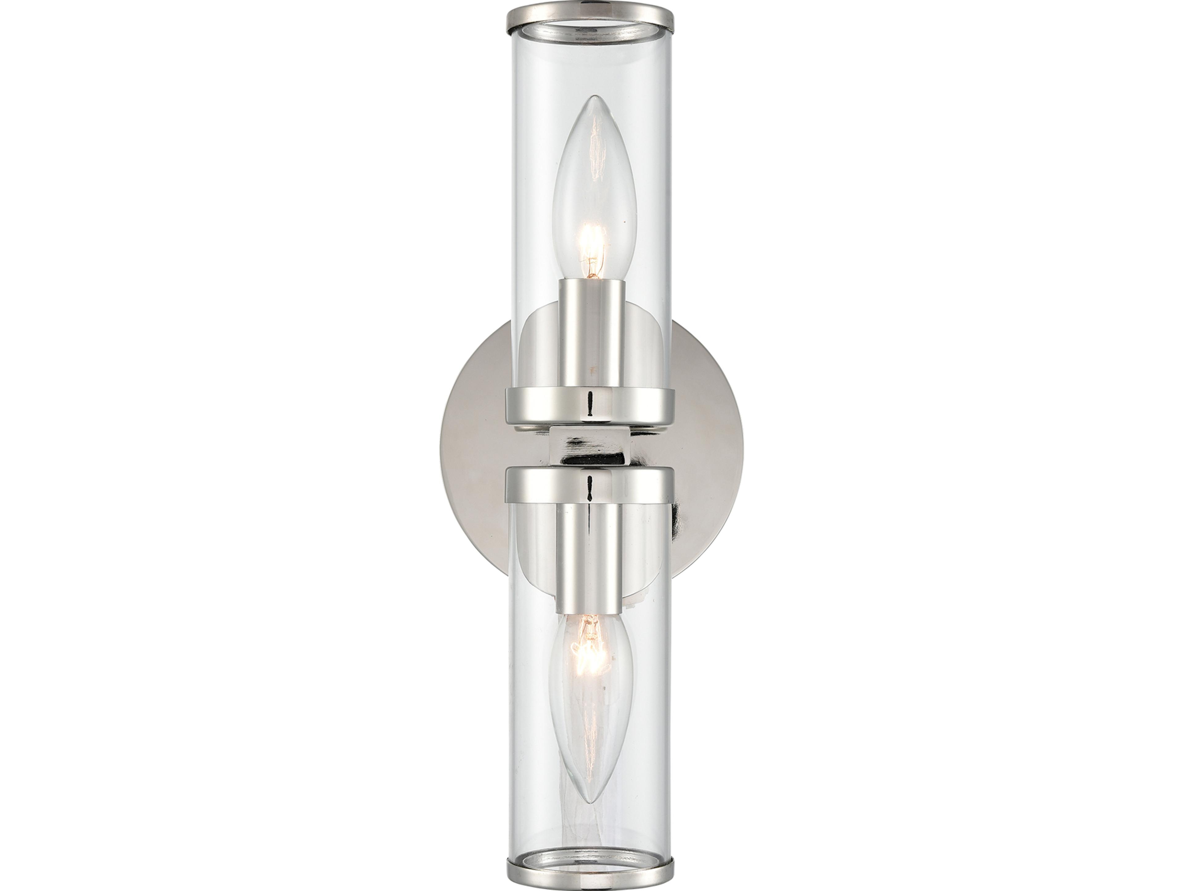 Revolve 2-Light Polished Nickel Wall Sconce
