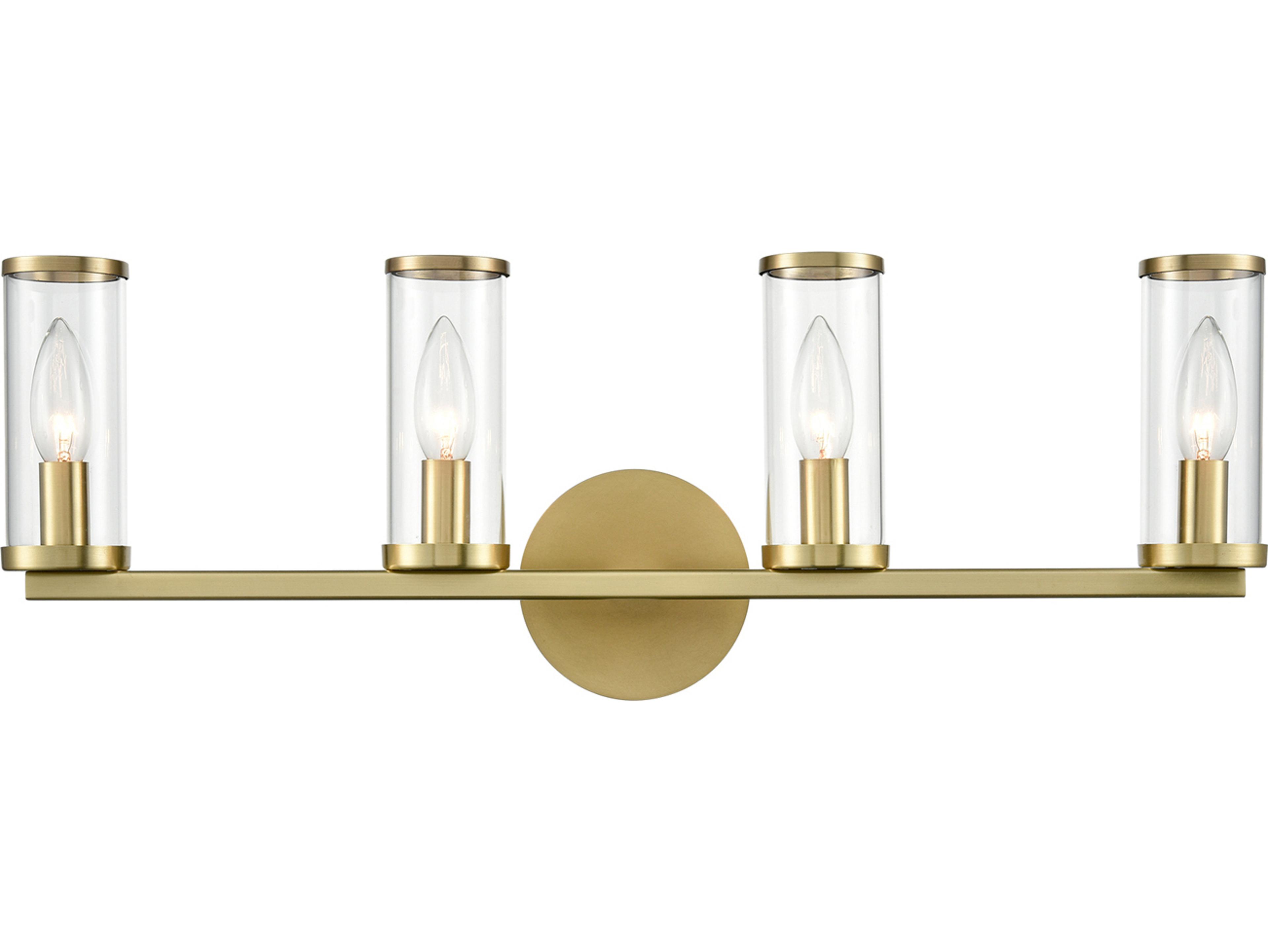 Alora Lighting Revolve 4-Light Natural Brass Wall Sconce