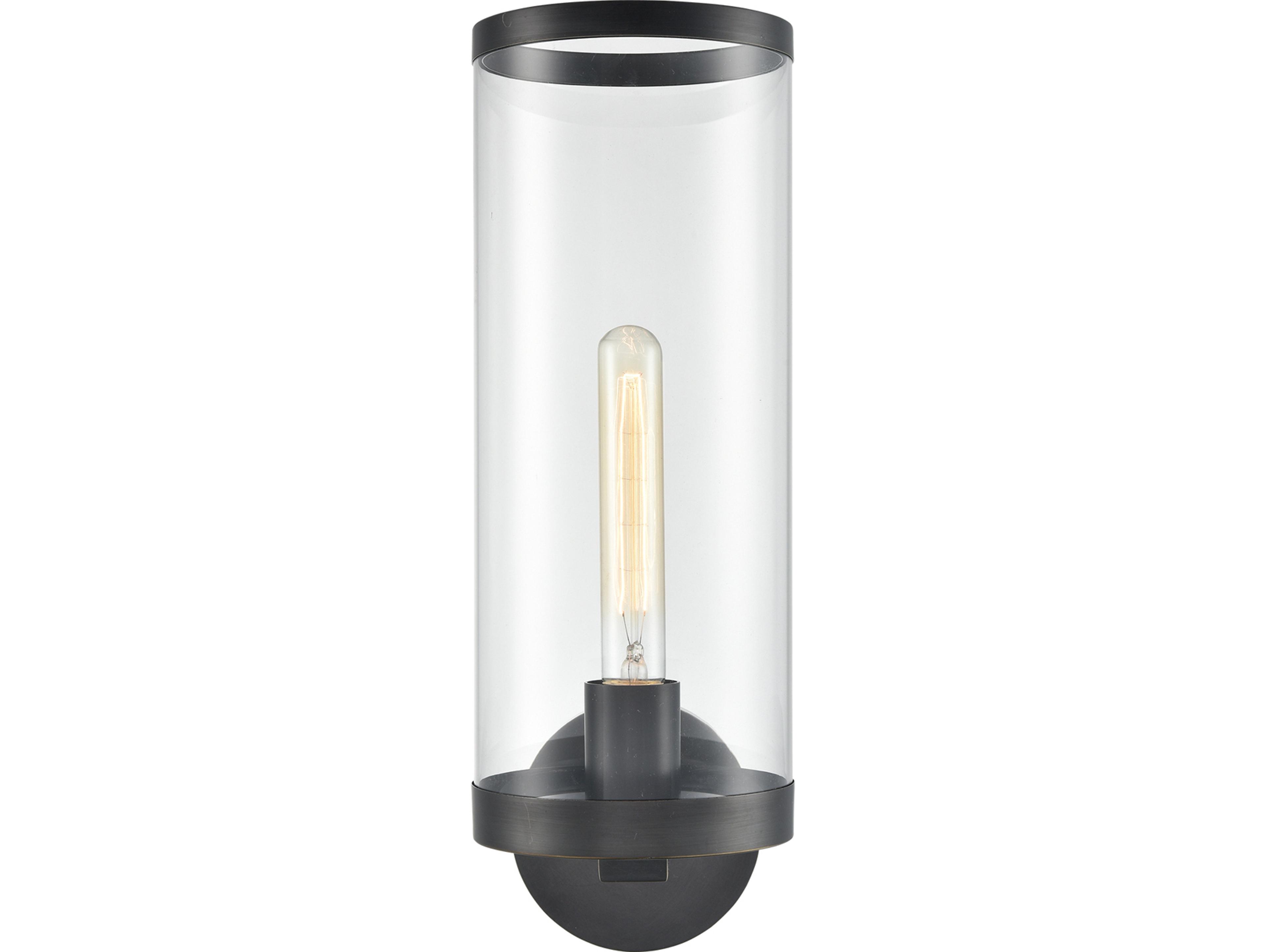 Revolve-II 1-Light Urban Bronze Black Wall Sconce