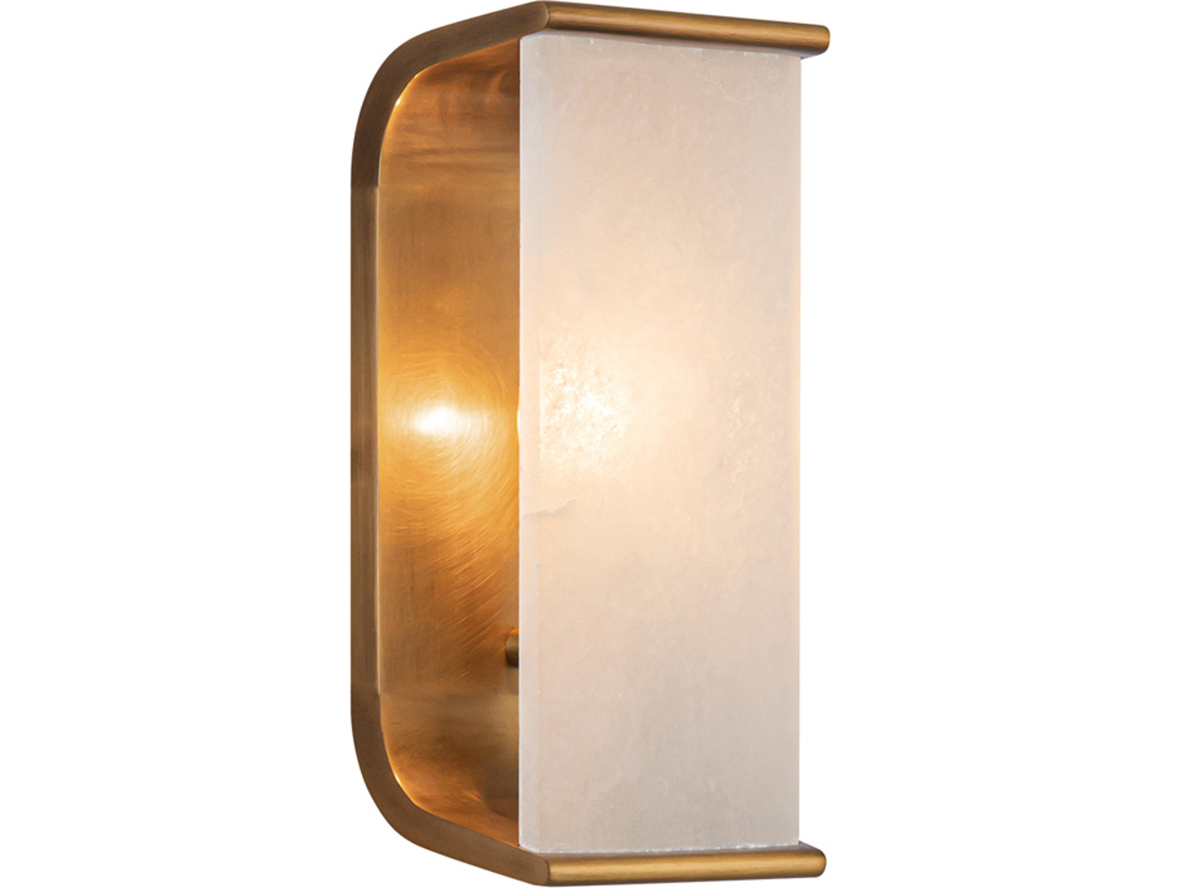 Abbott 1-Light Vintage Brass Wall Sconce