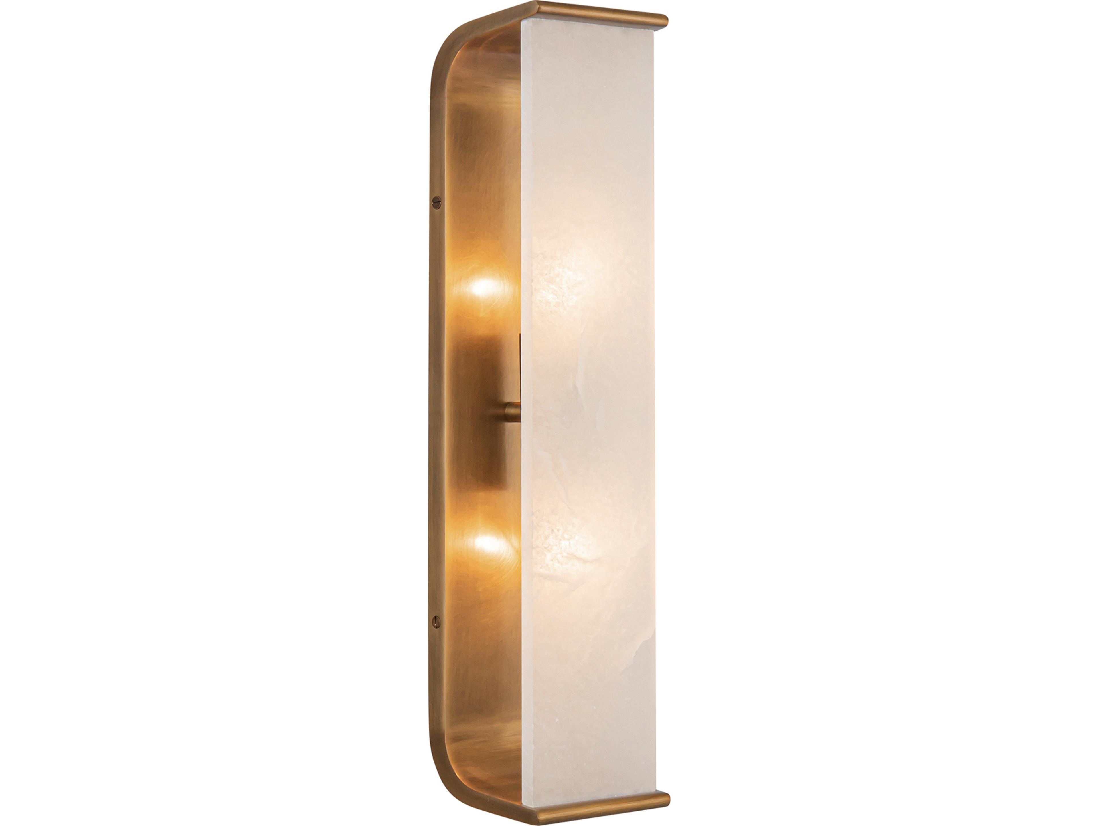 Abbott 2-Light Vintage Brass Wall Sconce