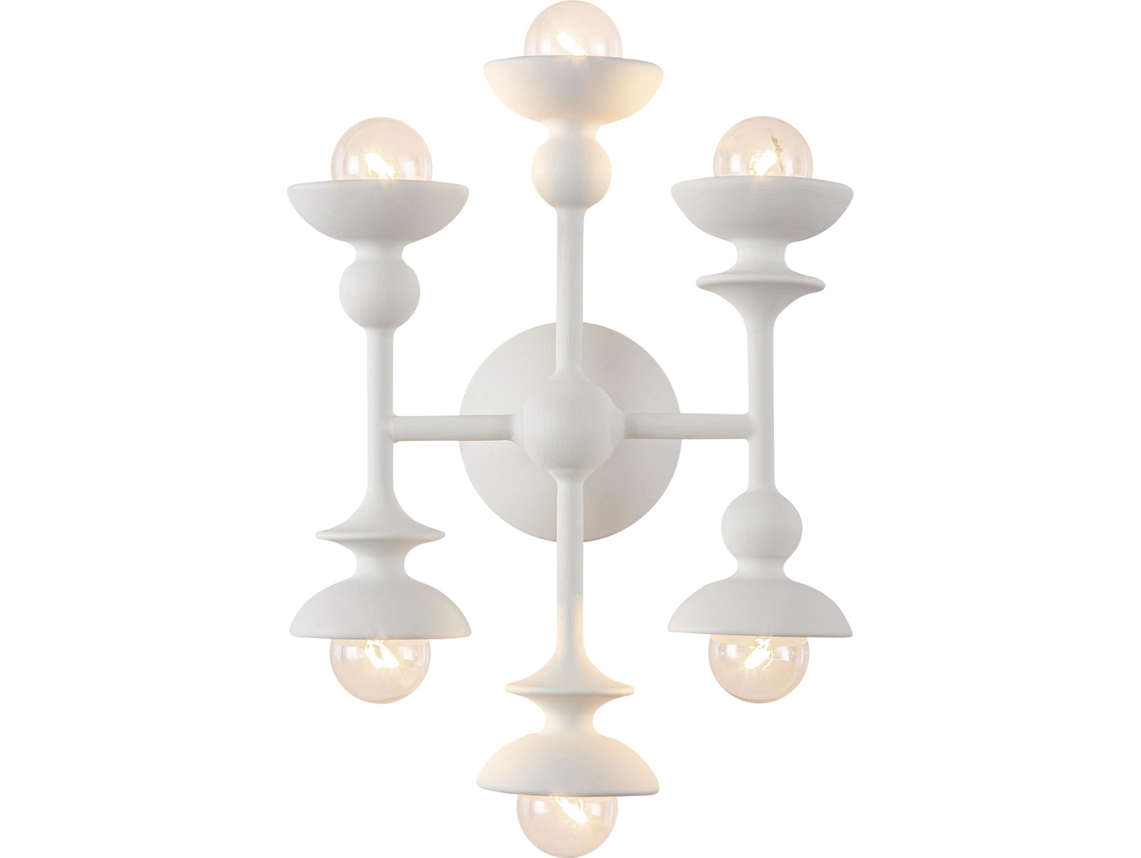 Alora Lighting Cadence 6-Light Antique White Wall Sconce
