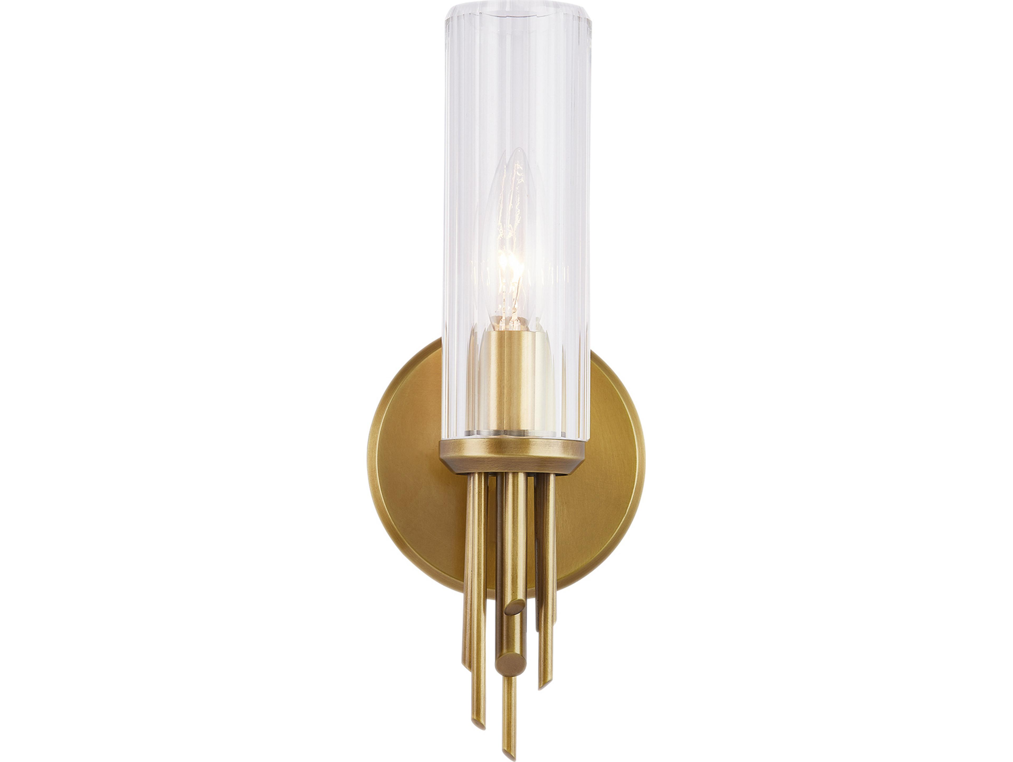 Alora Lighting Torres 1-Light Vintage Brass Wall Sconce