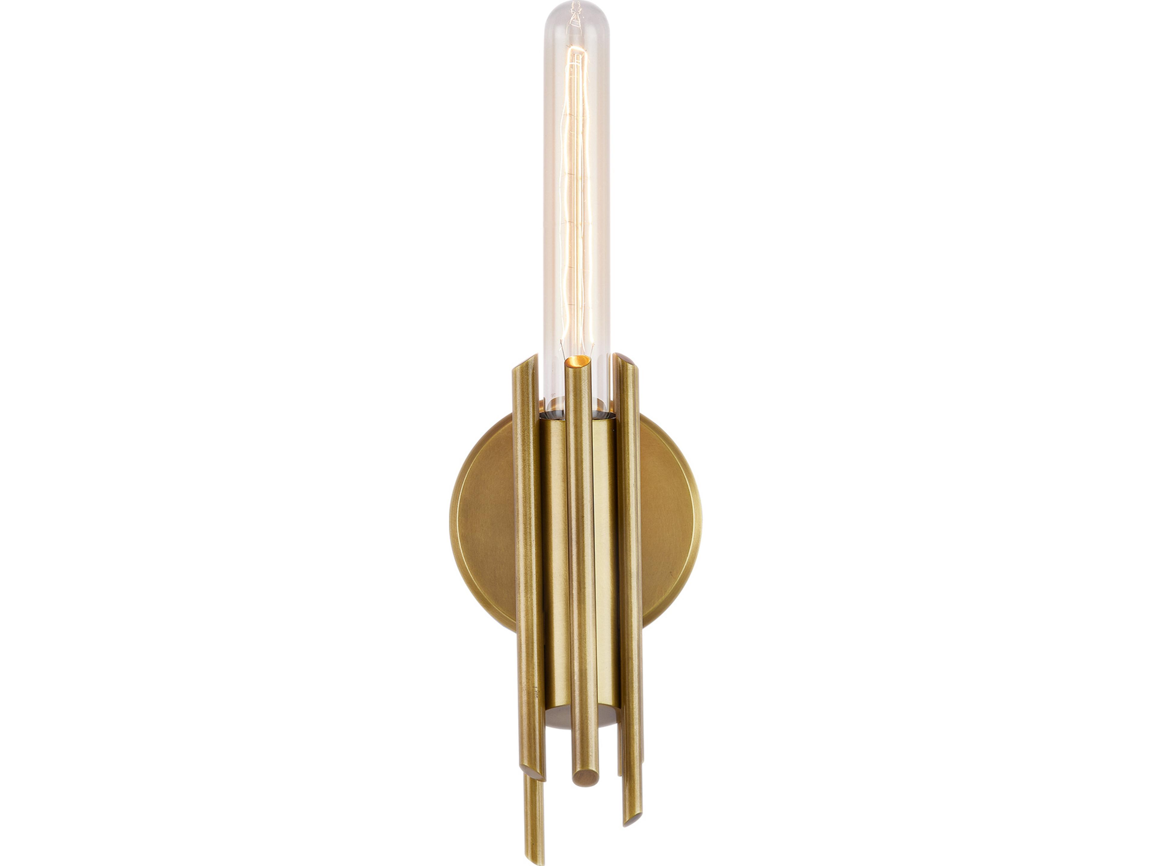 Alora Lighting Torres 1-Light Vintage Brass Wall Sconce