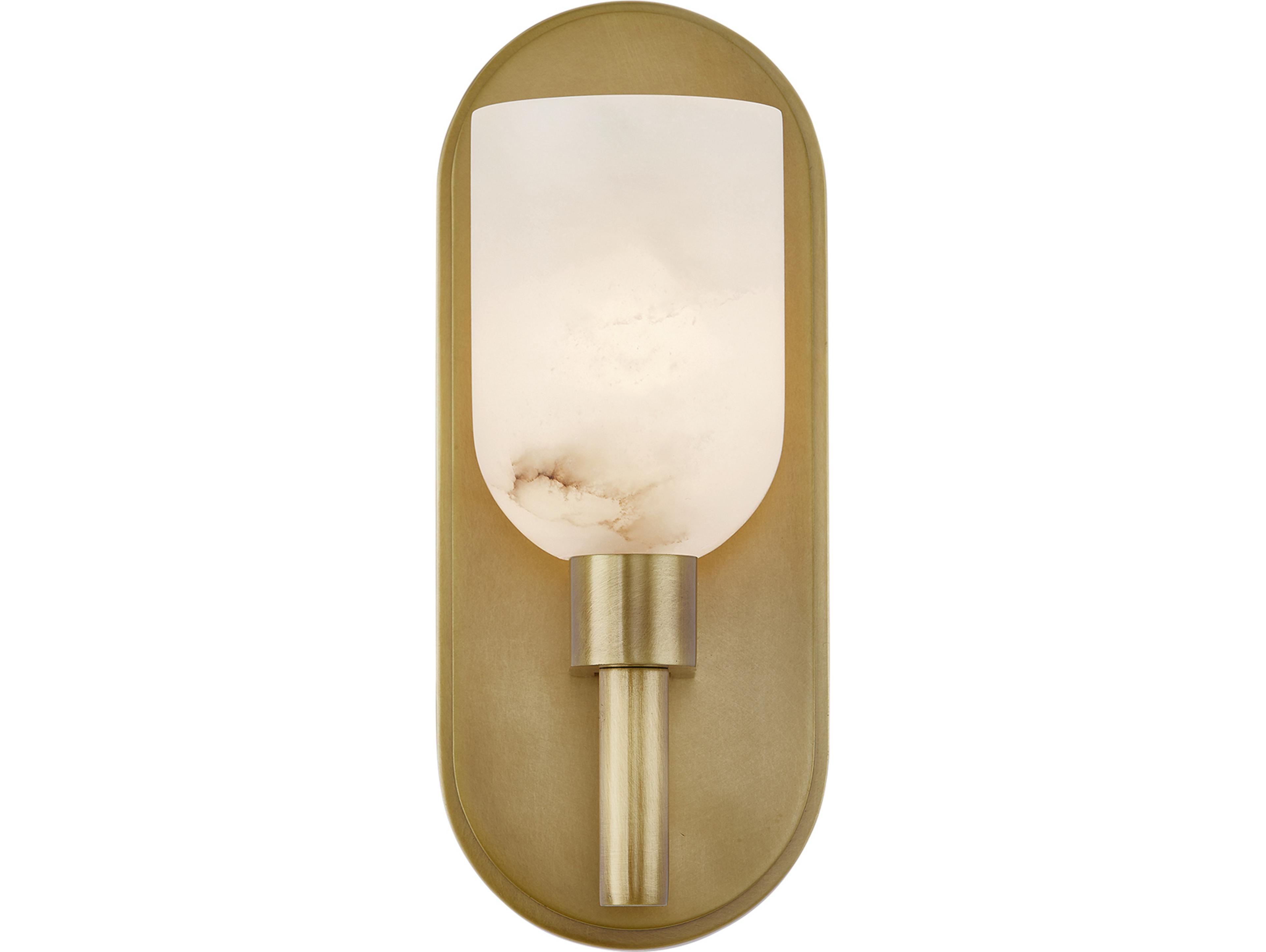 Alora Lighting Lucian 1-Light Vintage Brass Wall Sconce