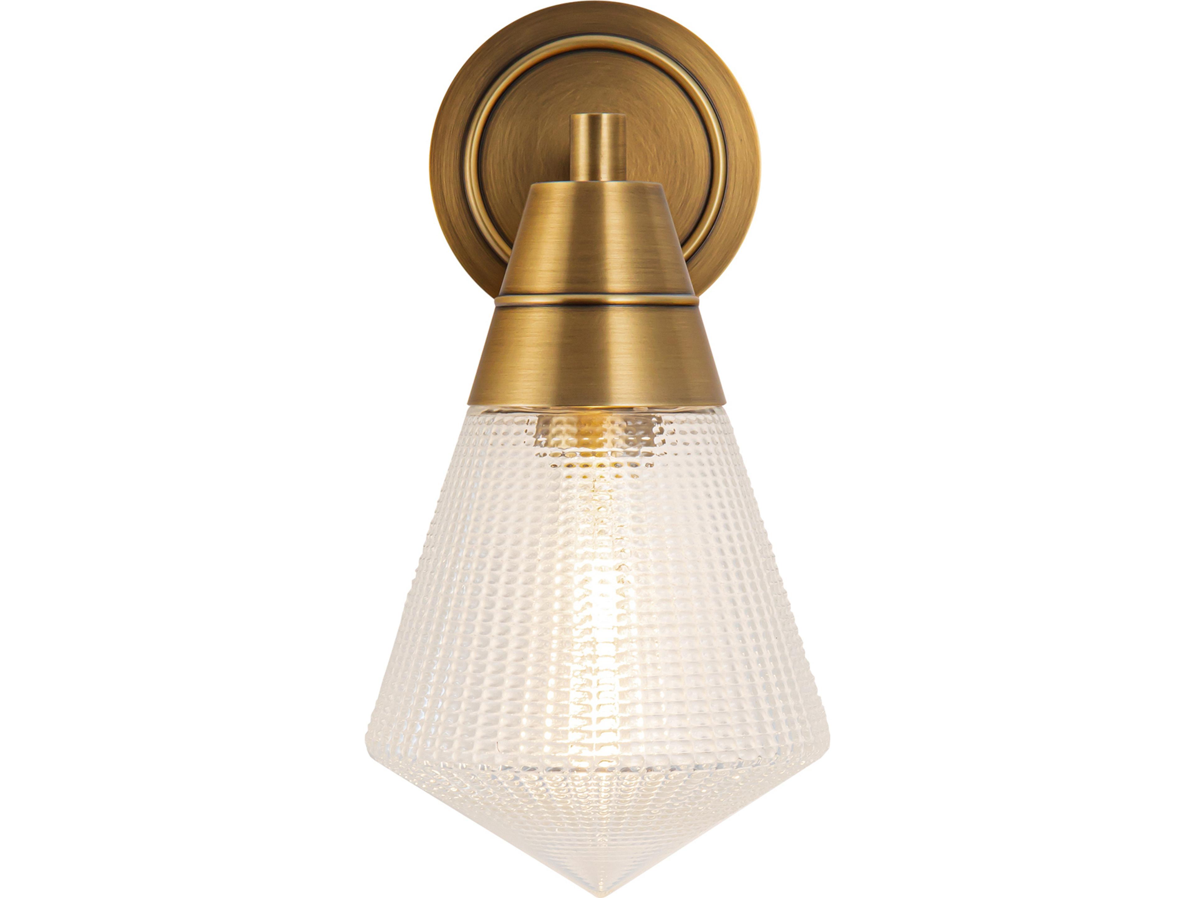 Alora Lighting Willard 1-Light Vintage Brass Wall Sconce
