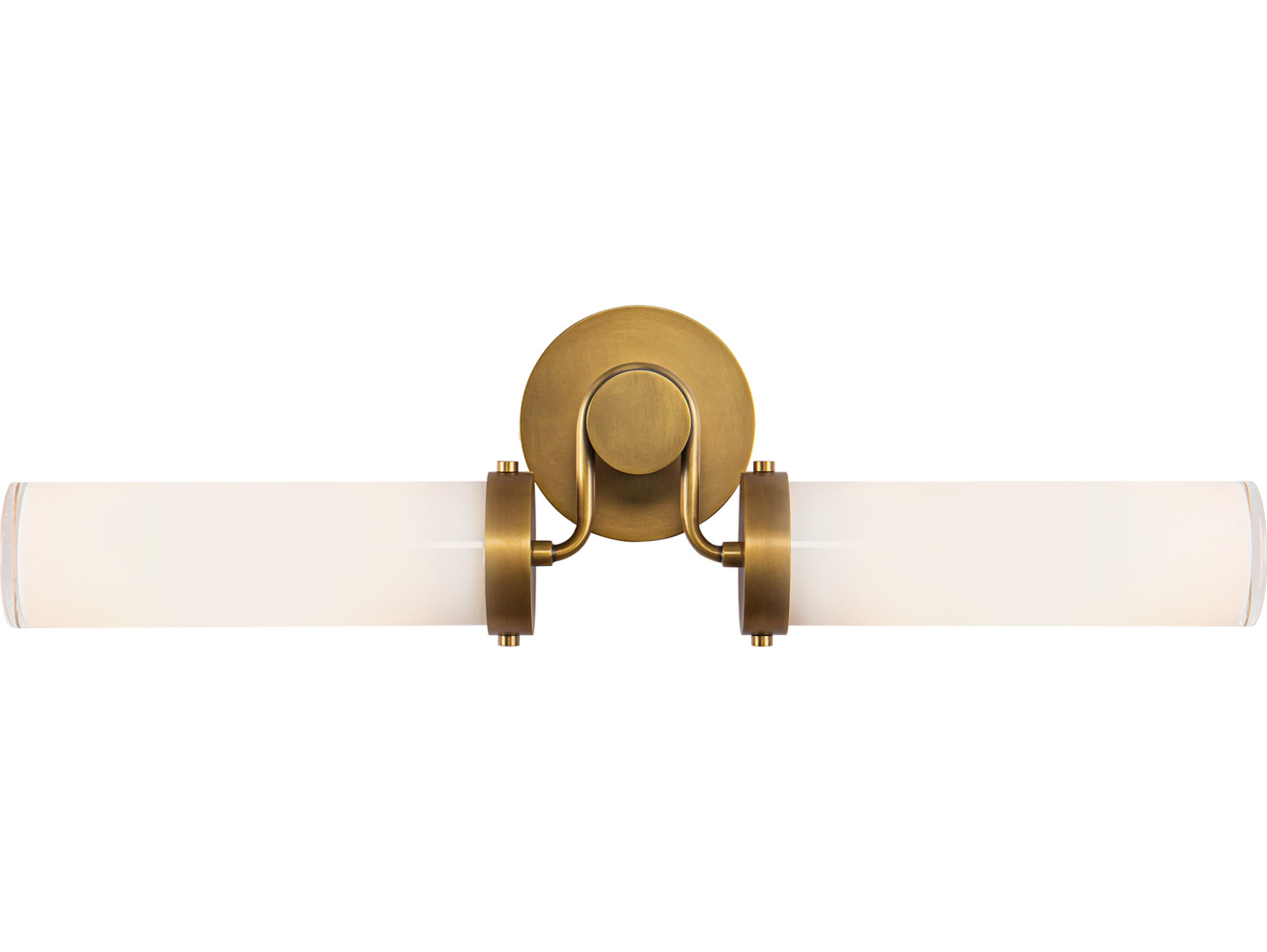 Alora Lighting Wynwood 2-Light Vintage Brass Vanity Light