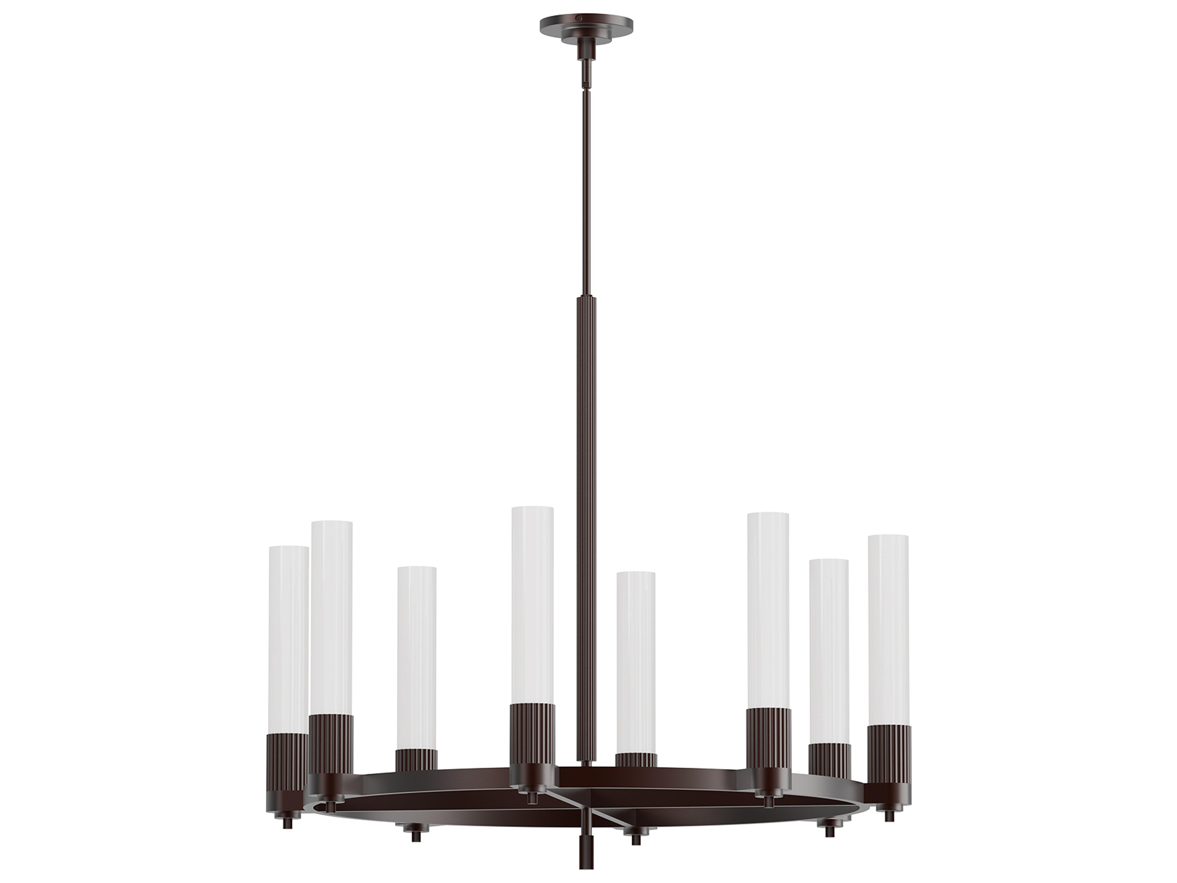 Alora Mood Rue 8-Light Warm Bronze Round Chandelier