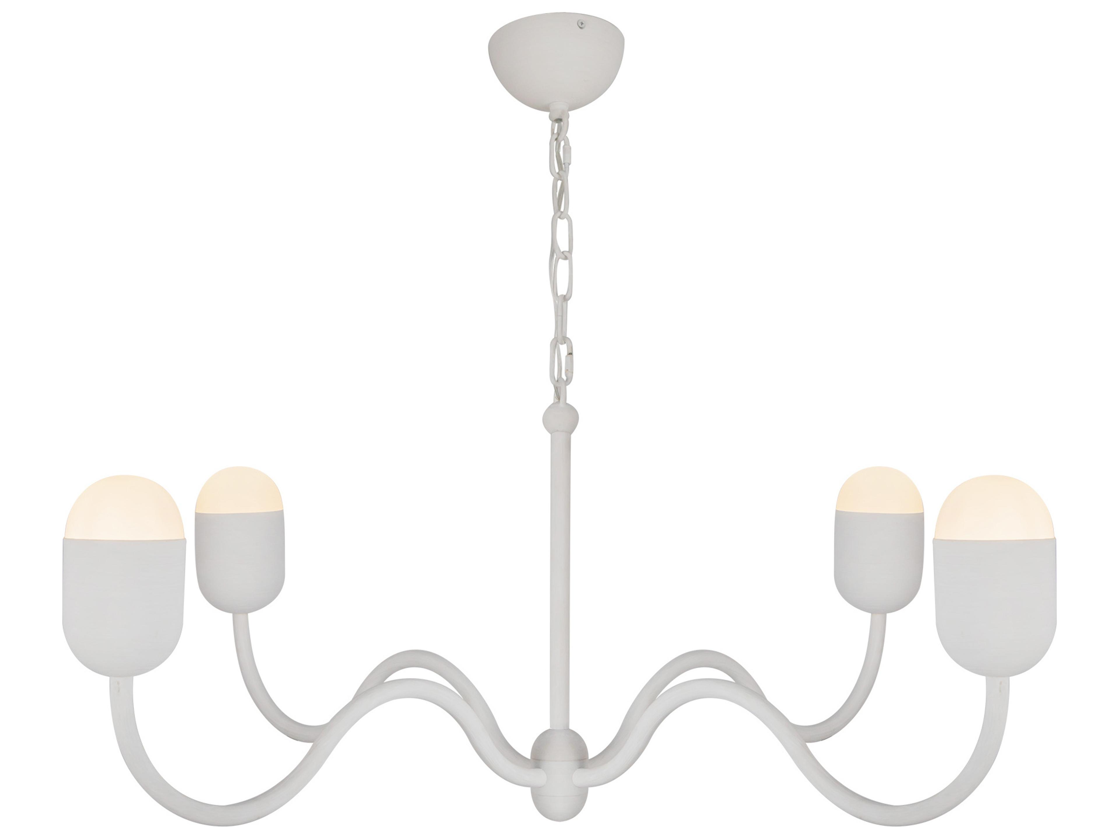 Alora Mood Effie 4-Light Antique White Chandelier
