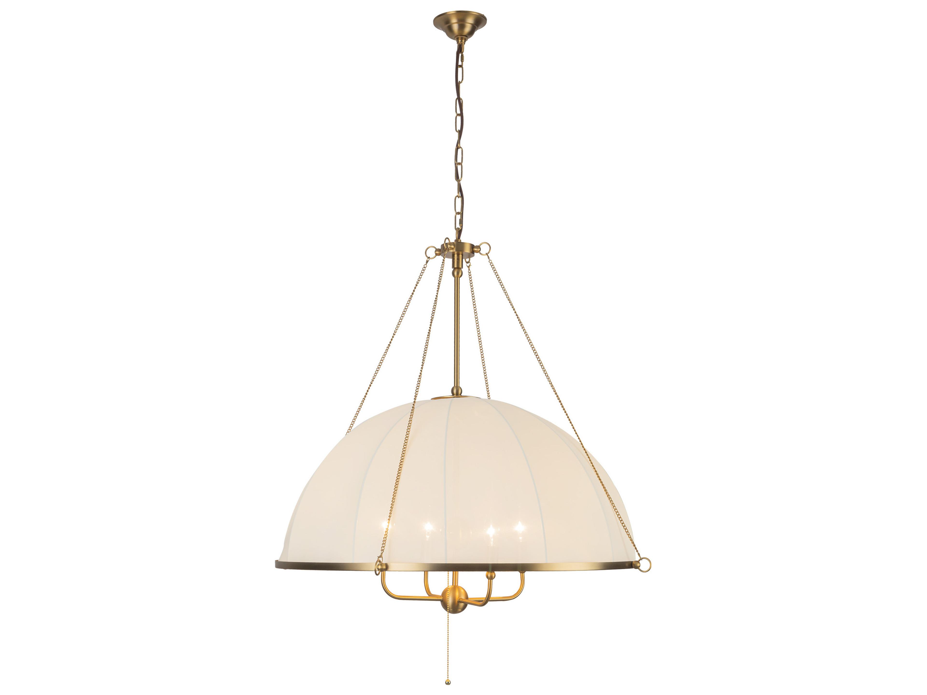 Alora Mood Crosby 4-Light Brushed Gold Dome Chandelier