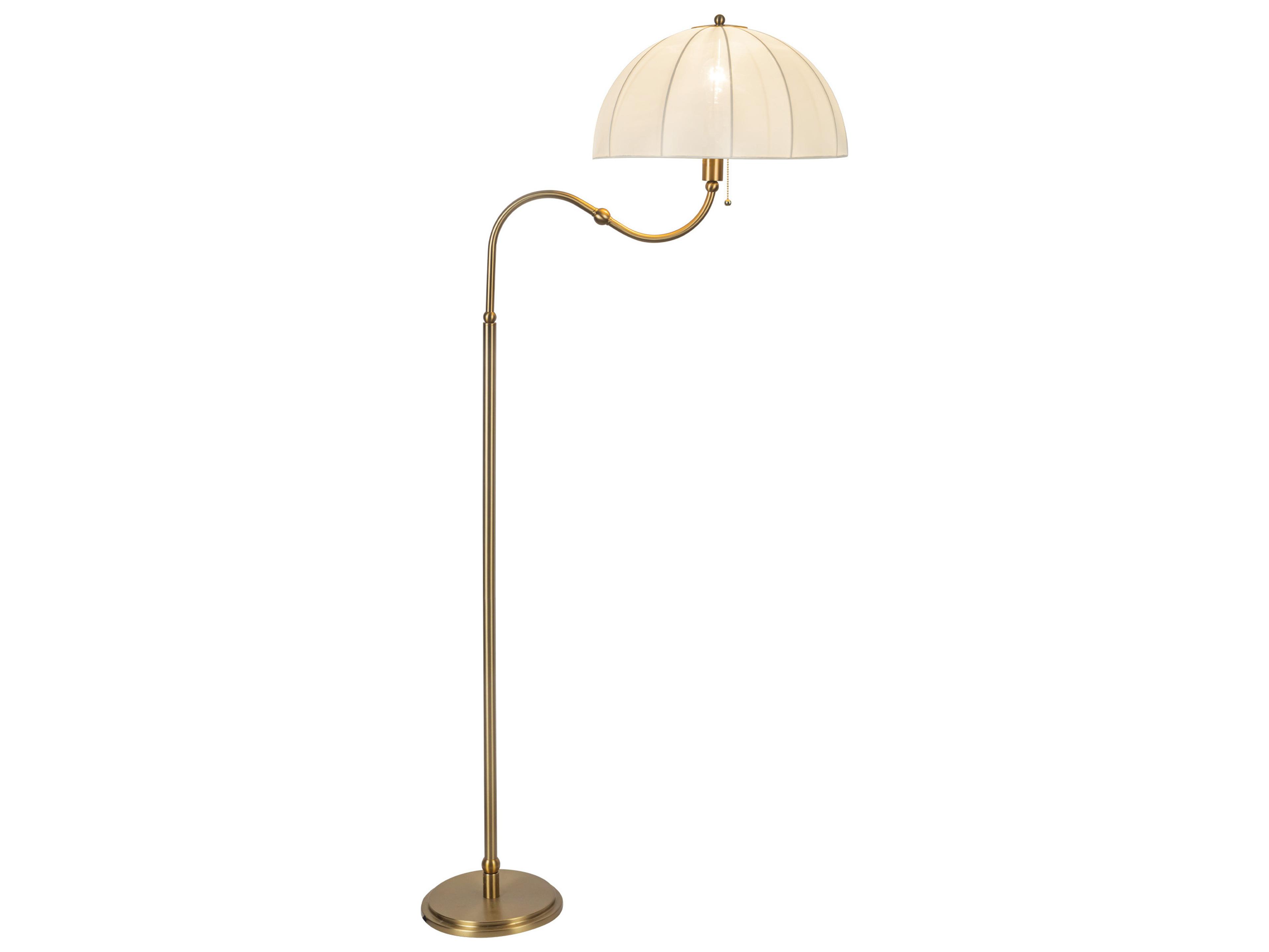 Alora Mood Crosby Brushed Gold Floor Lamp