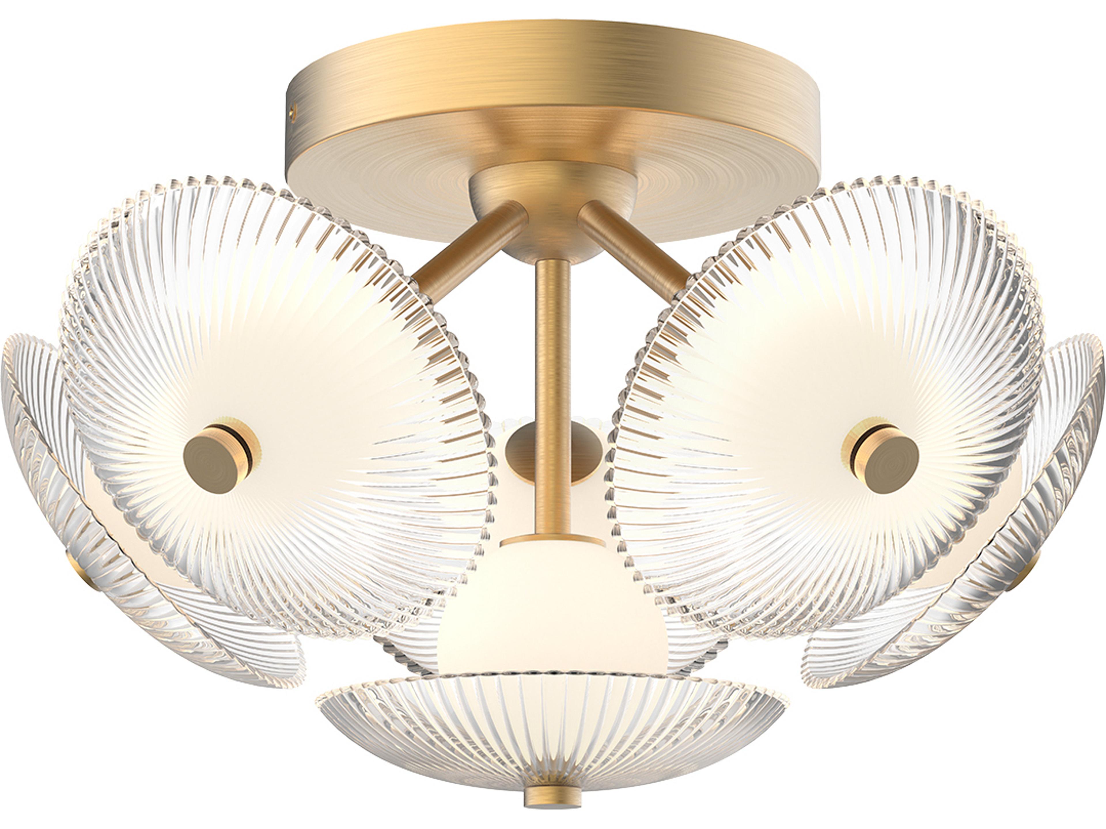 Alora Mood Hera Brushed Gold Flush Mount