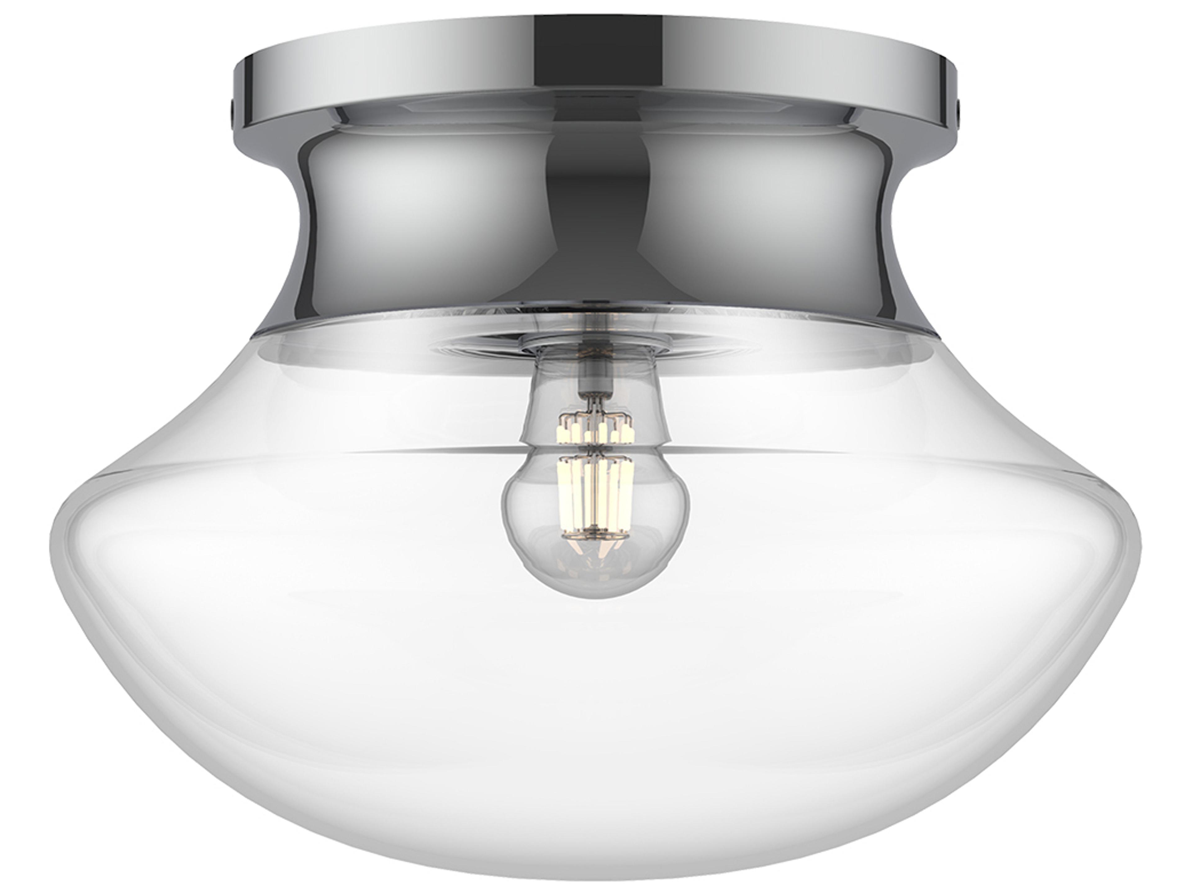 Alora Mood Marcel 1-Light Chrome Flush Mount