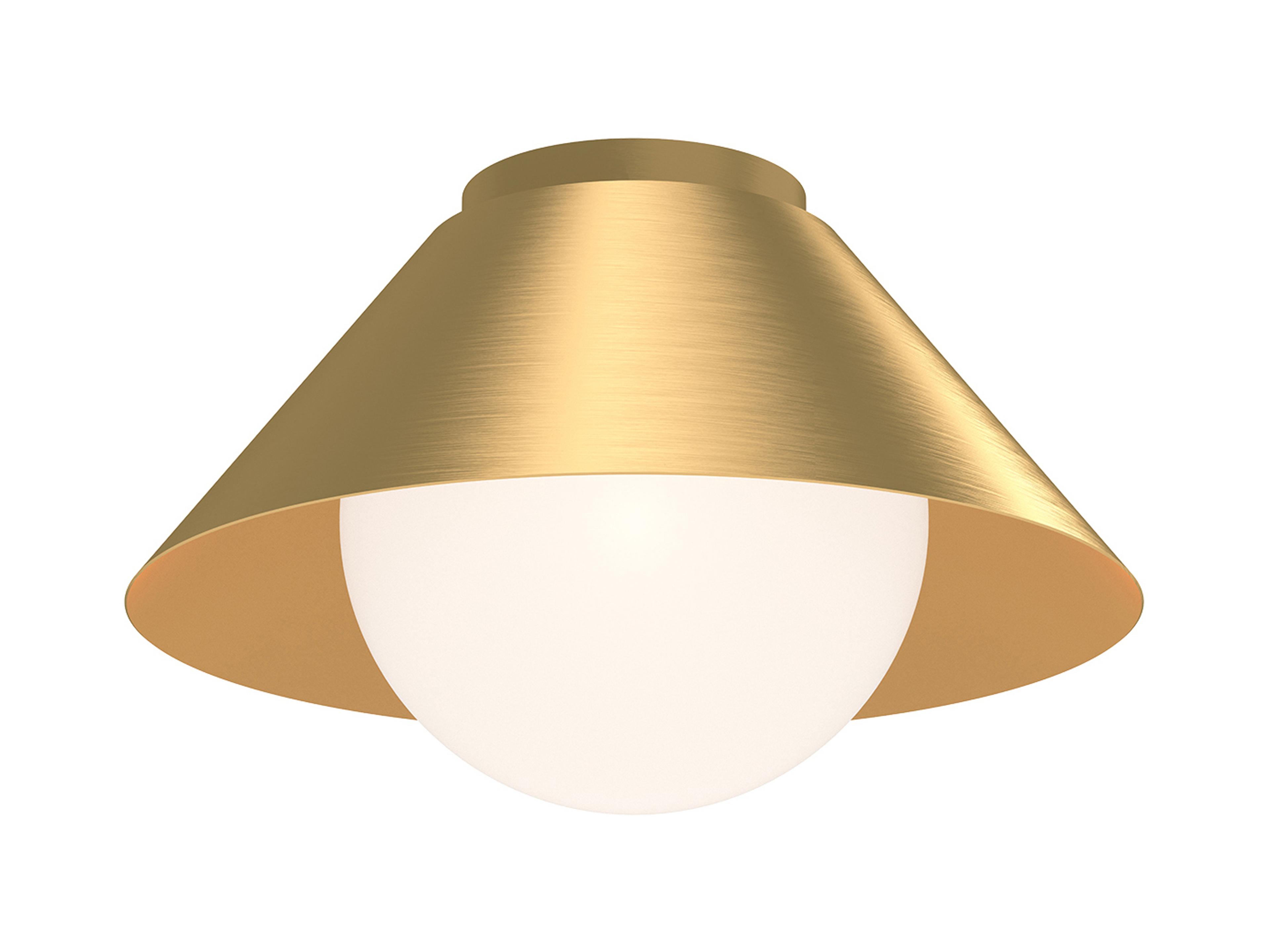 Alora Mood Remy 1-Light Brushed Gold Globe Flush Mount