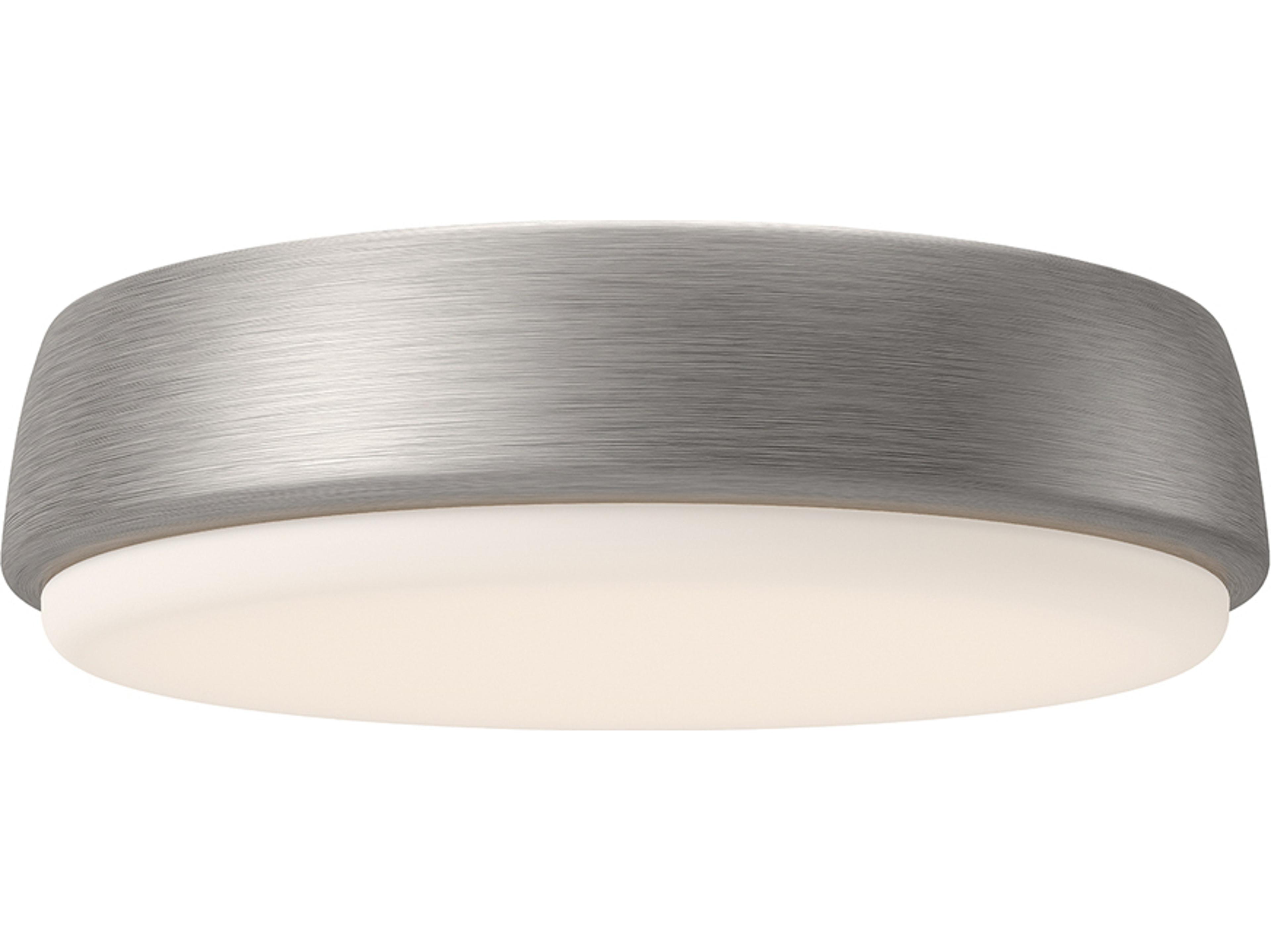 Alora Mood Laval Brushed Nickel Round Flush Mount