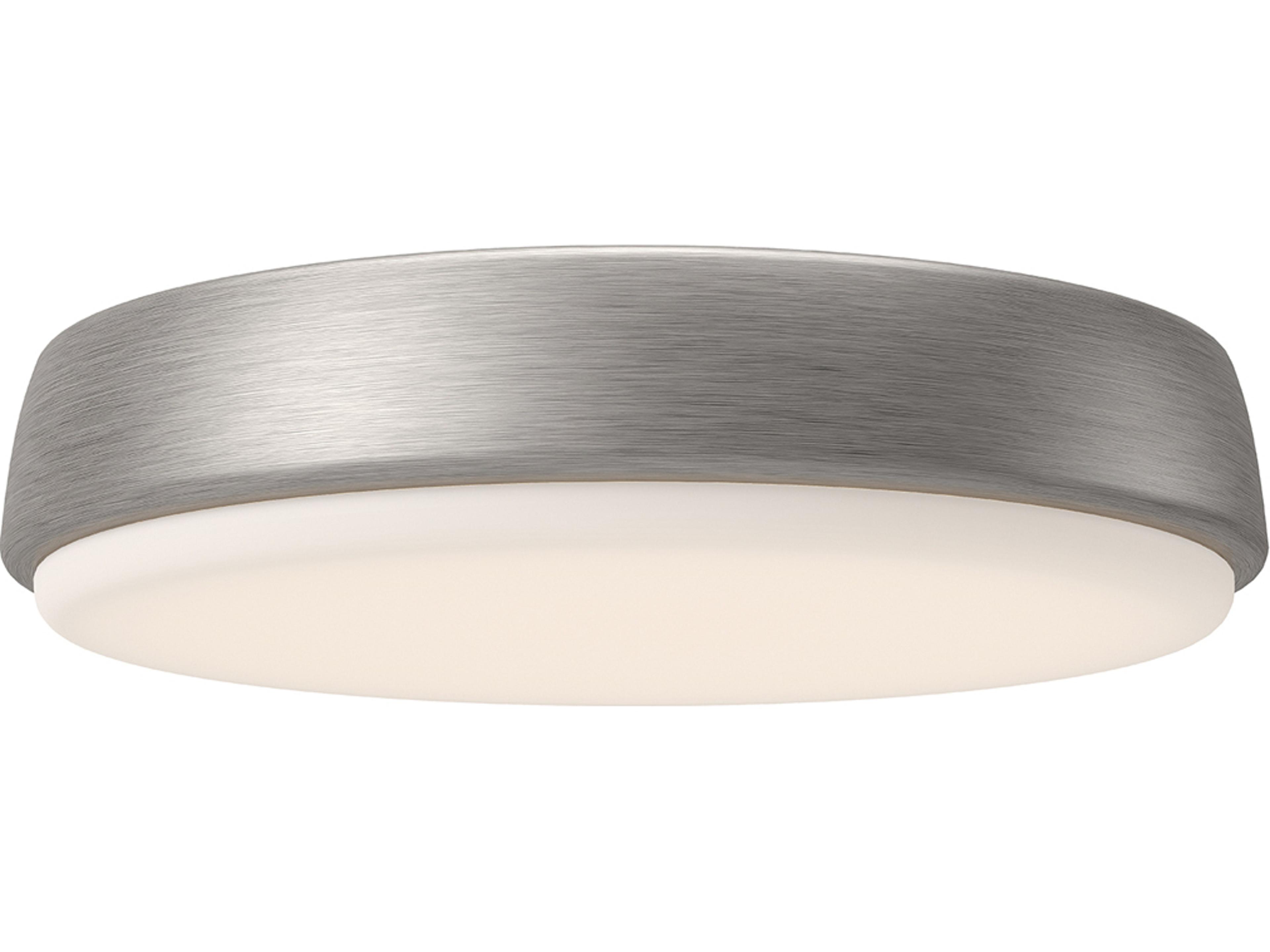Alora Mood Laval Brushed Nickel Round Flush Mount