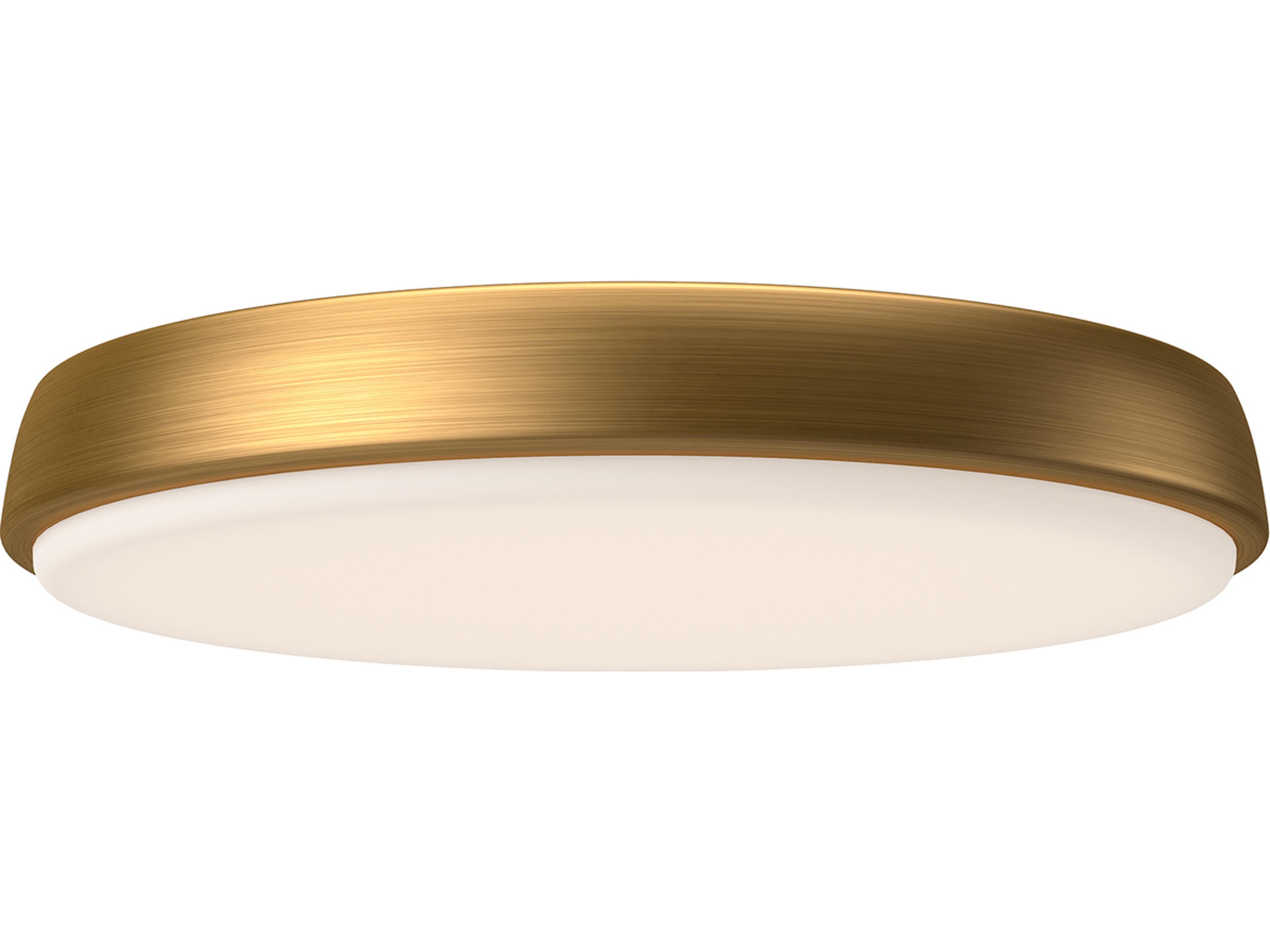 Alora Mood Laval Aged Gold Round Flush Mount