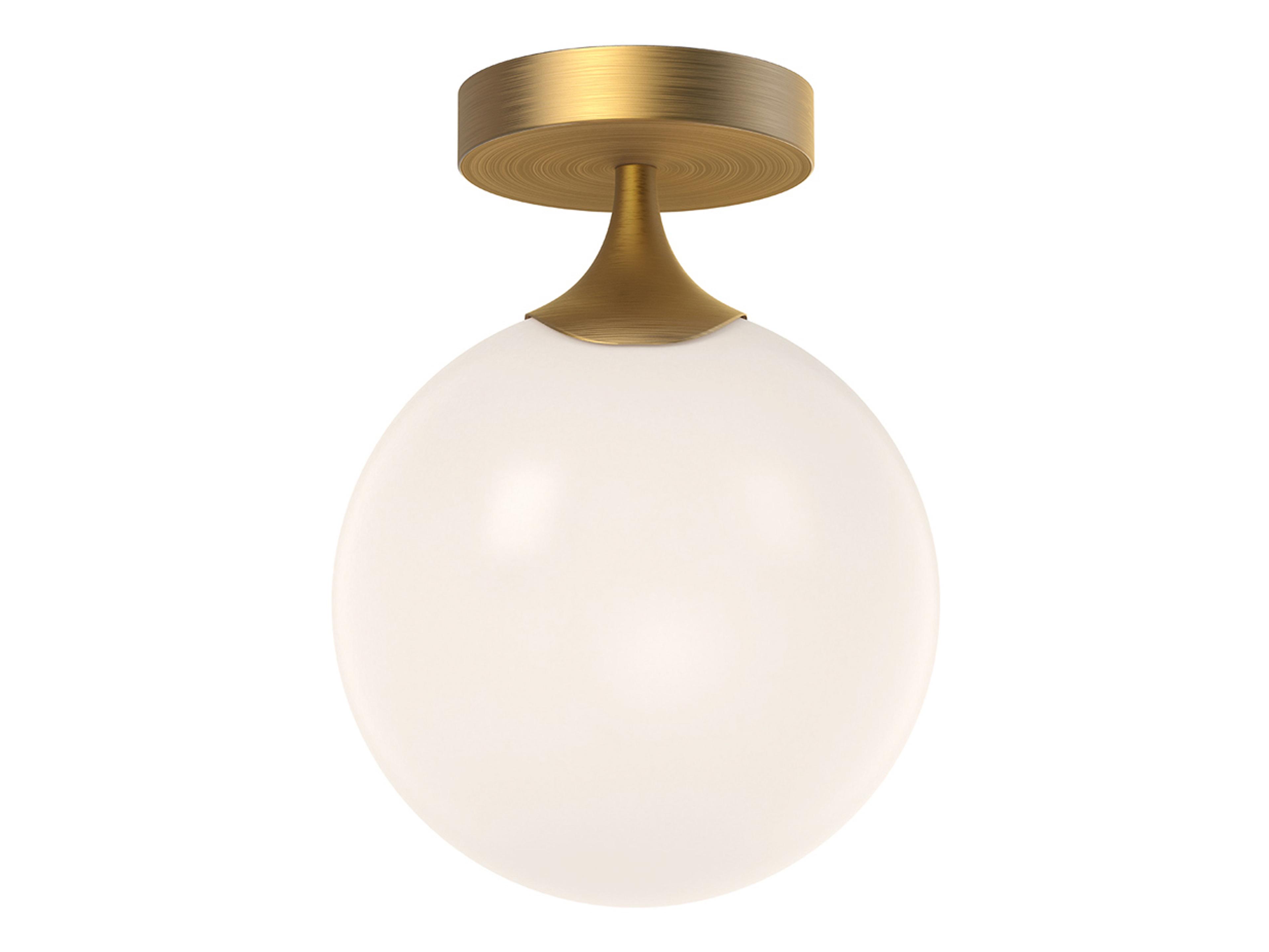 Alora Mood Nouveau 1-Light Aged Gold Globe Flush Mount