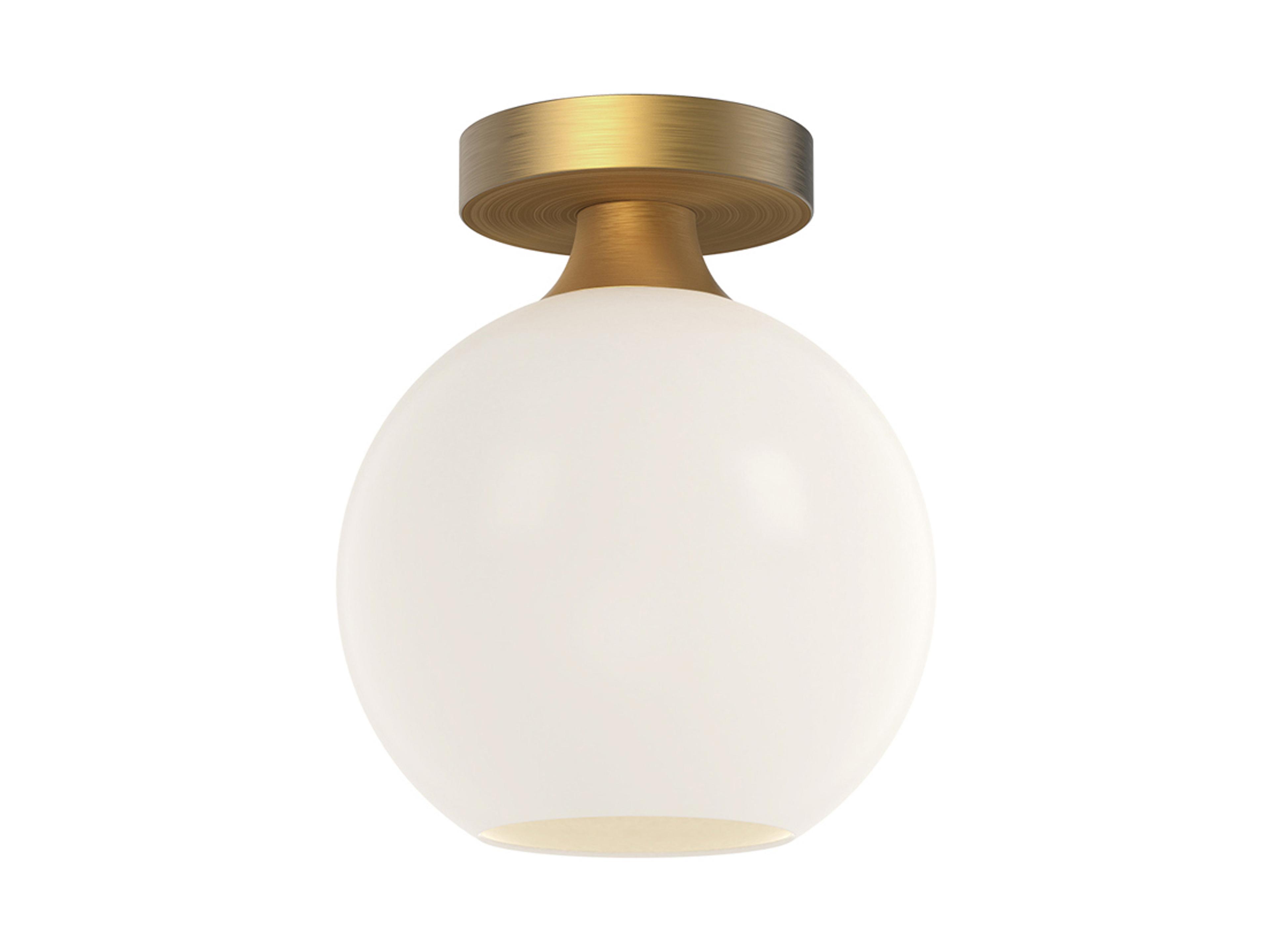 Alora Mood Castilla 1-Light Aged Gold Globe Flush Mount