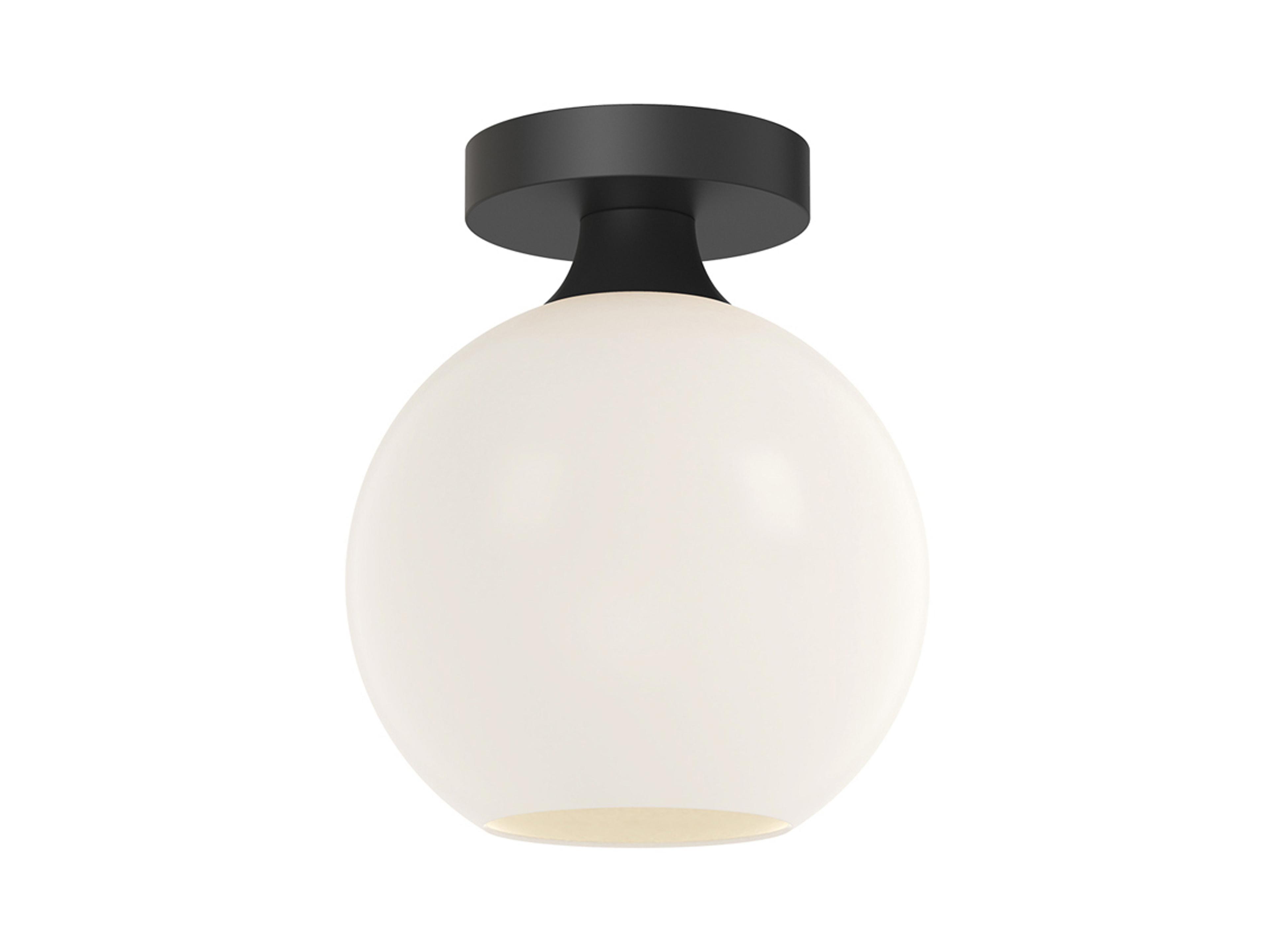 Alora Mood Castilla 1-Light Matte Black Globe Flush Mount