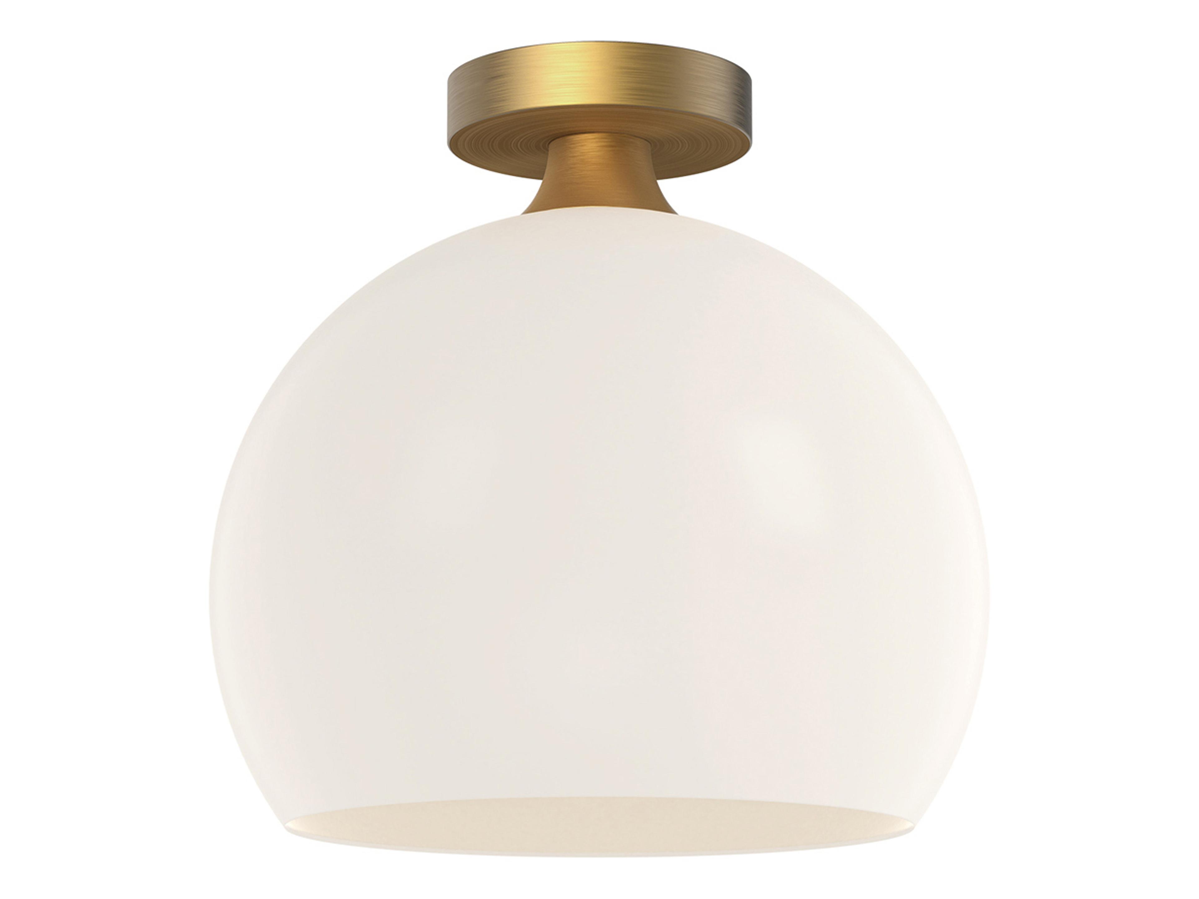 Alora Mood Castilla 1-Light Aged Gold Globe Flush Mount