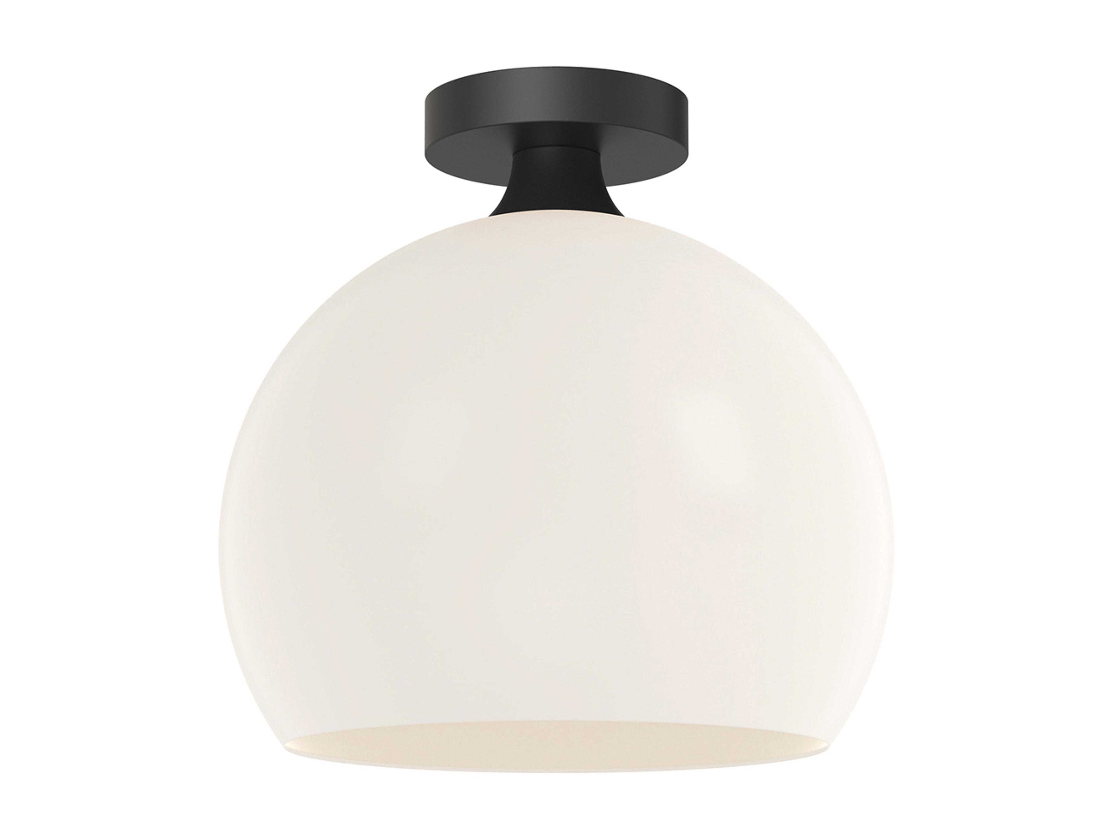 Alora Mood Castilla 1-Light Matte Black Globe Flush Mount