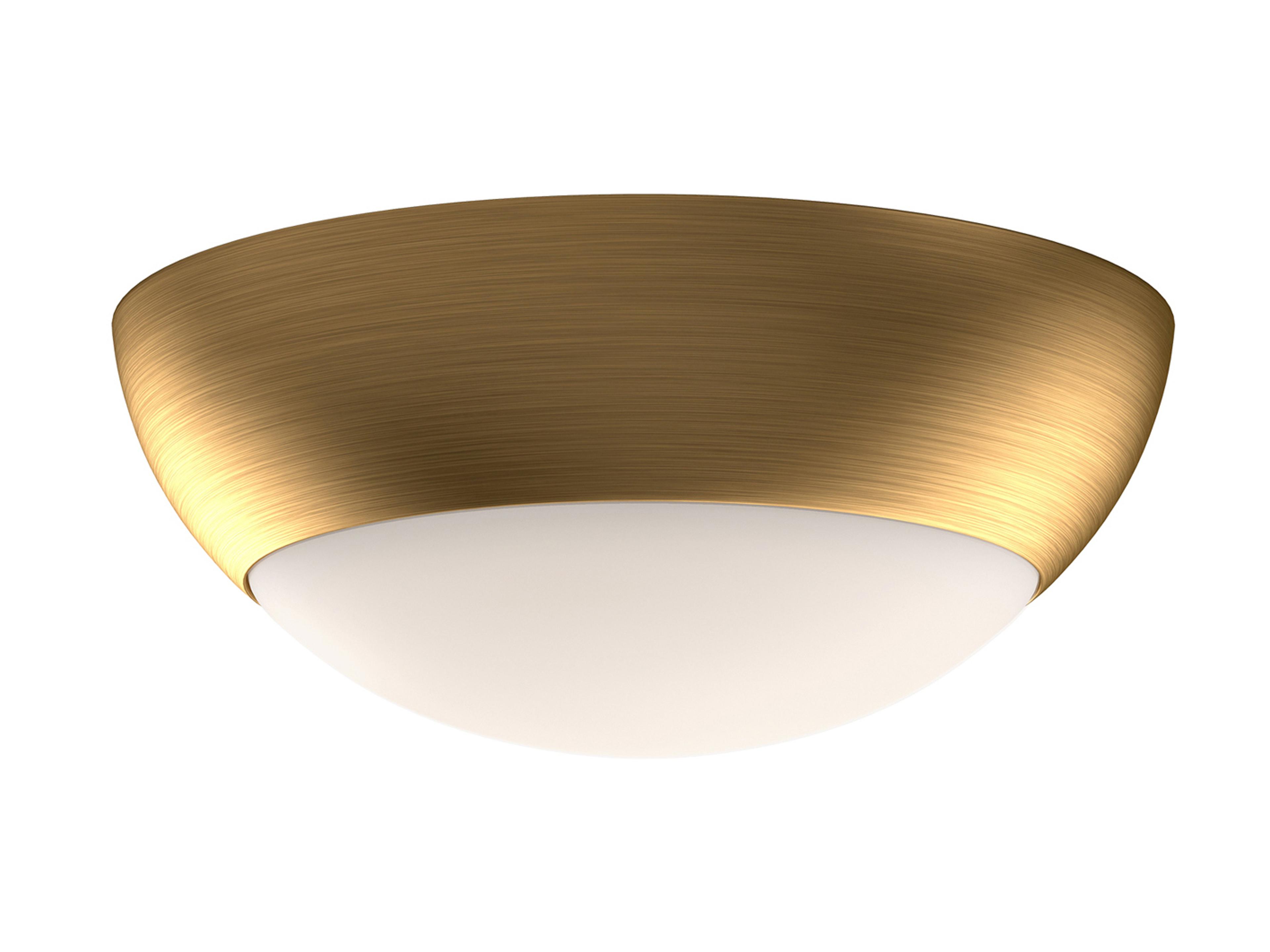 Alora Mood Rubio 2-Light Aged Gold Bowl Flush Mount