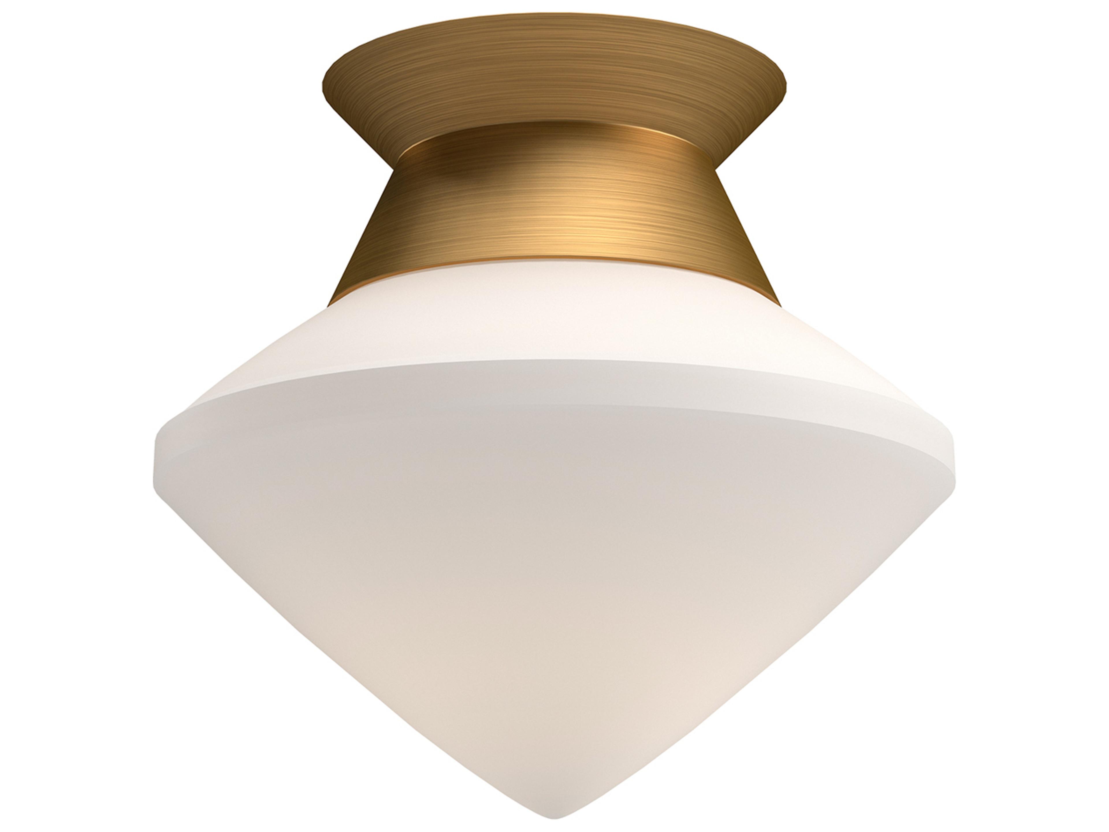 Alora Mood Nora 1-Light Aged Gold Flush Mount