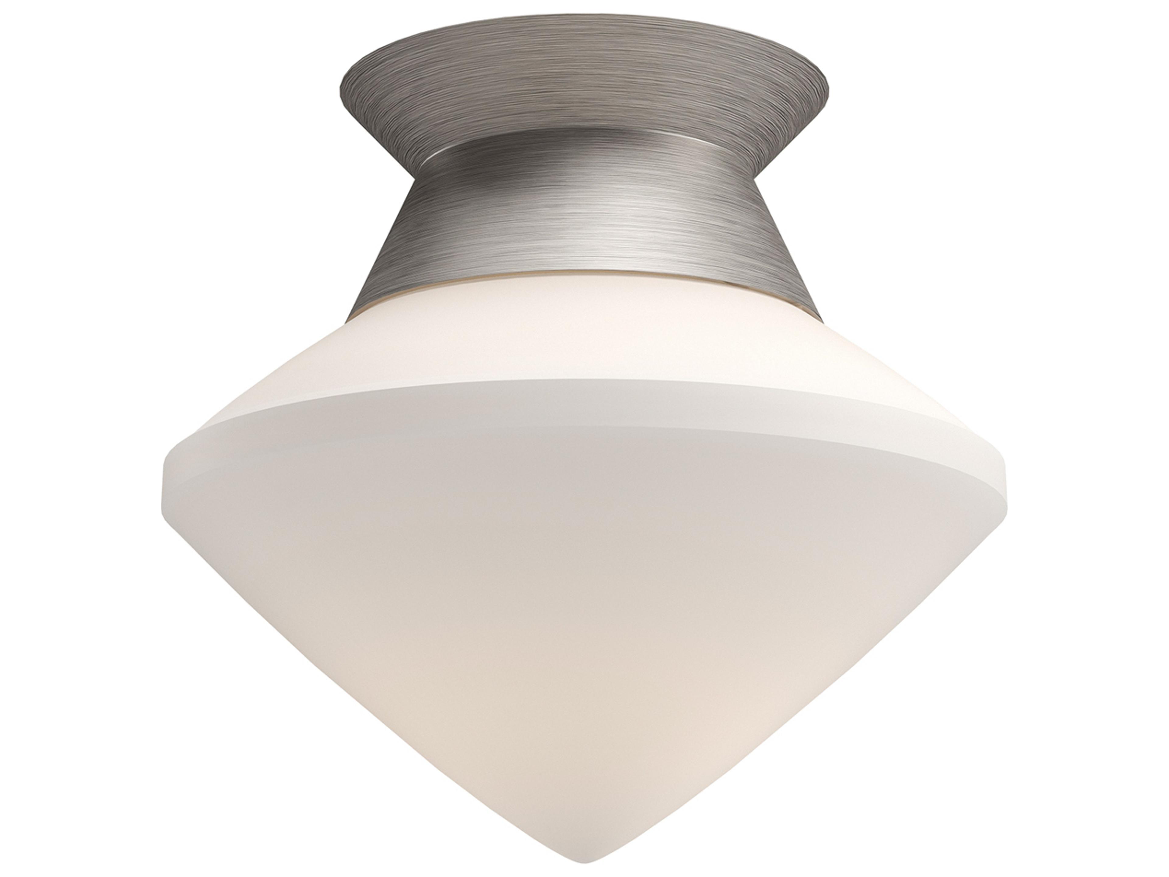 Alora Mood Nora 1-Light Brushed Nickel Flush Mount