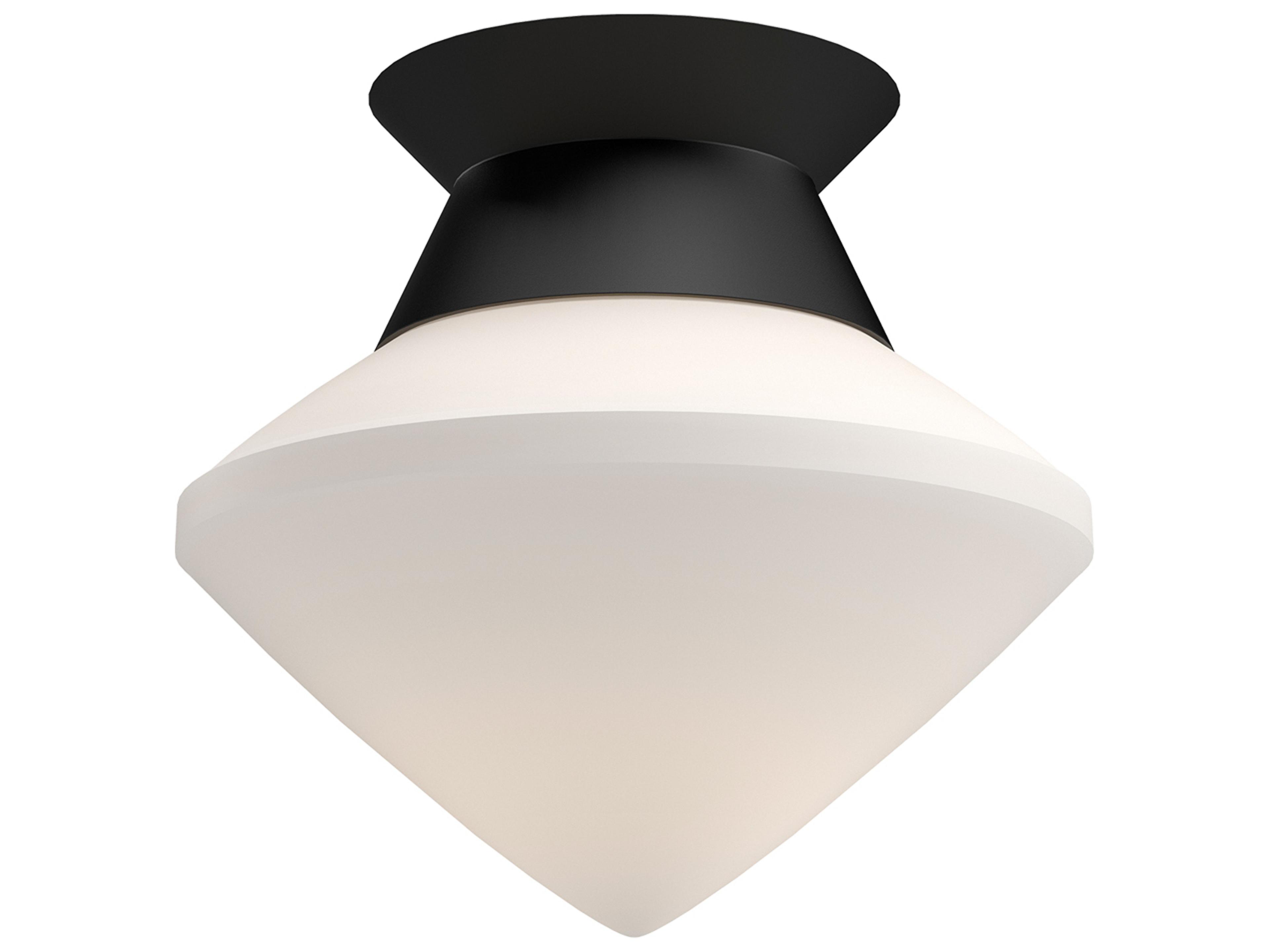 Alora Mood Nora 1-Light Matte Black Flush Mount