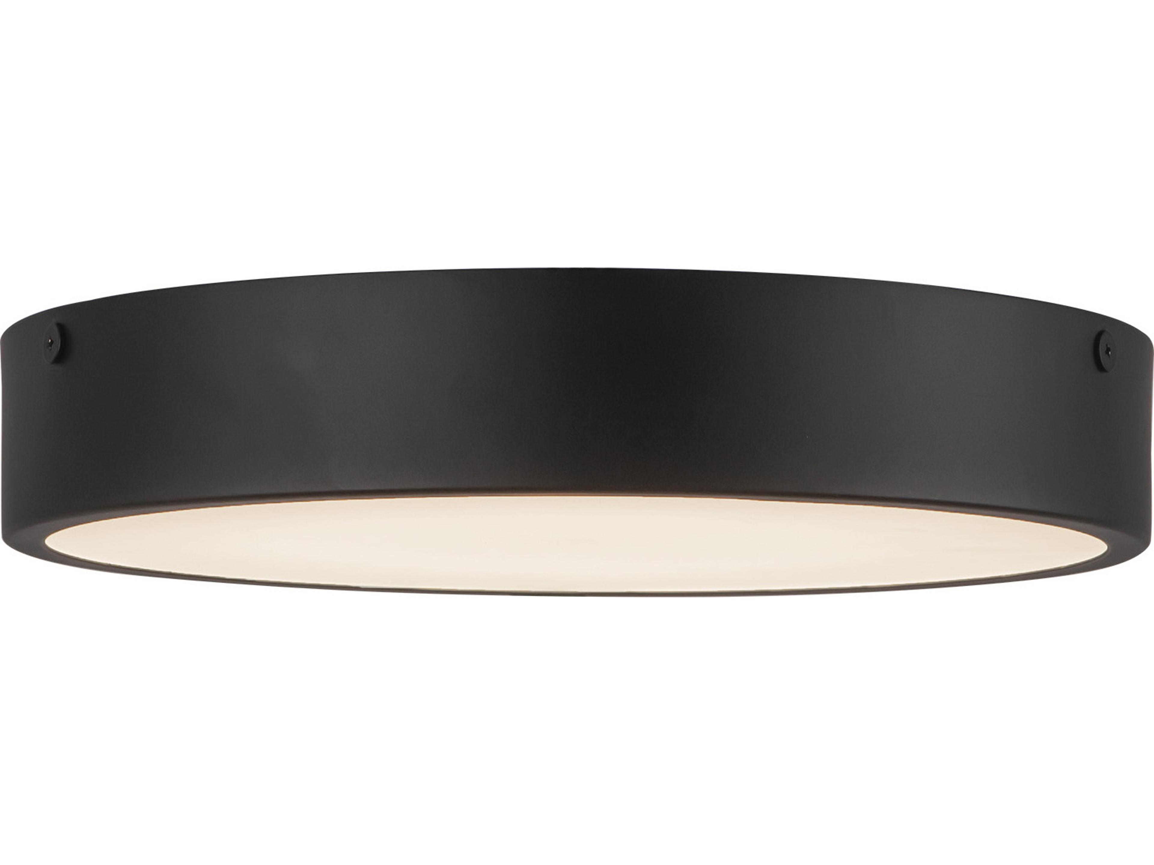 Alora Mood Adelaide Matte Black Round Flush Mount