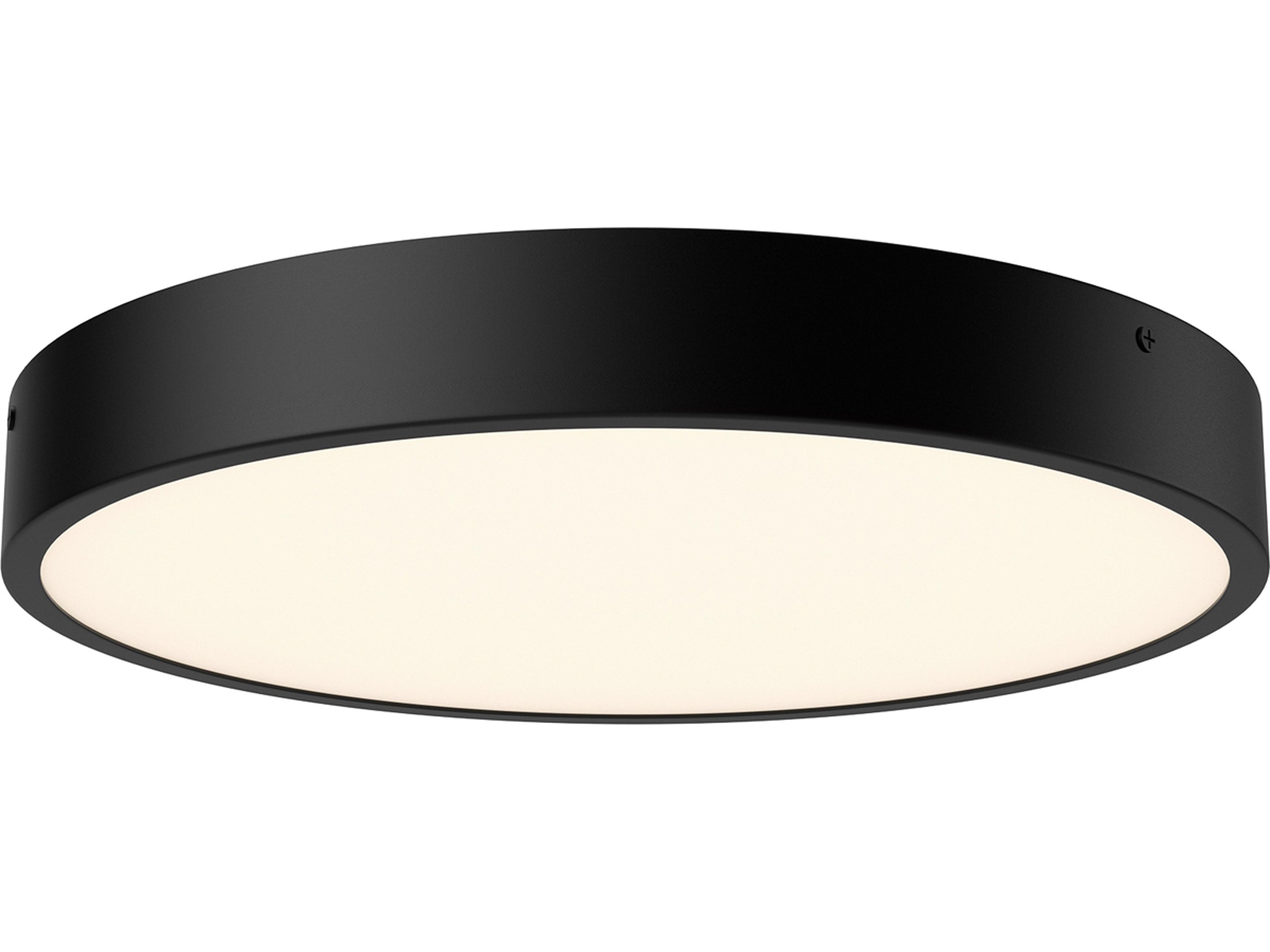 Alora Mood Adelaide Matte Black Round Flush Mount