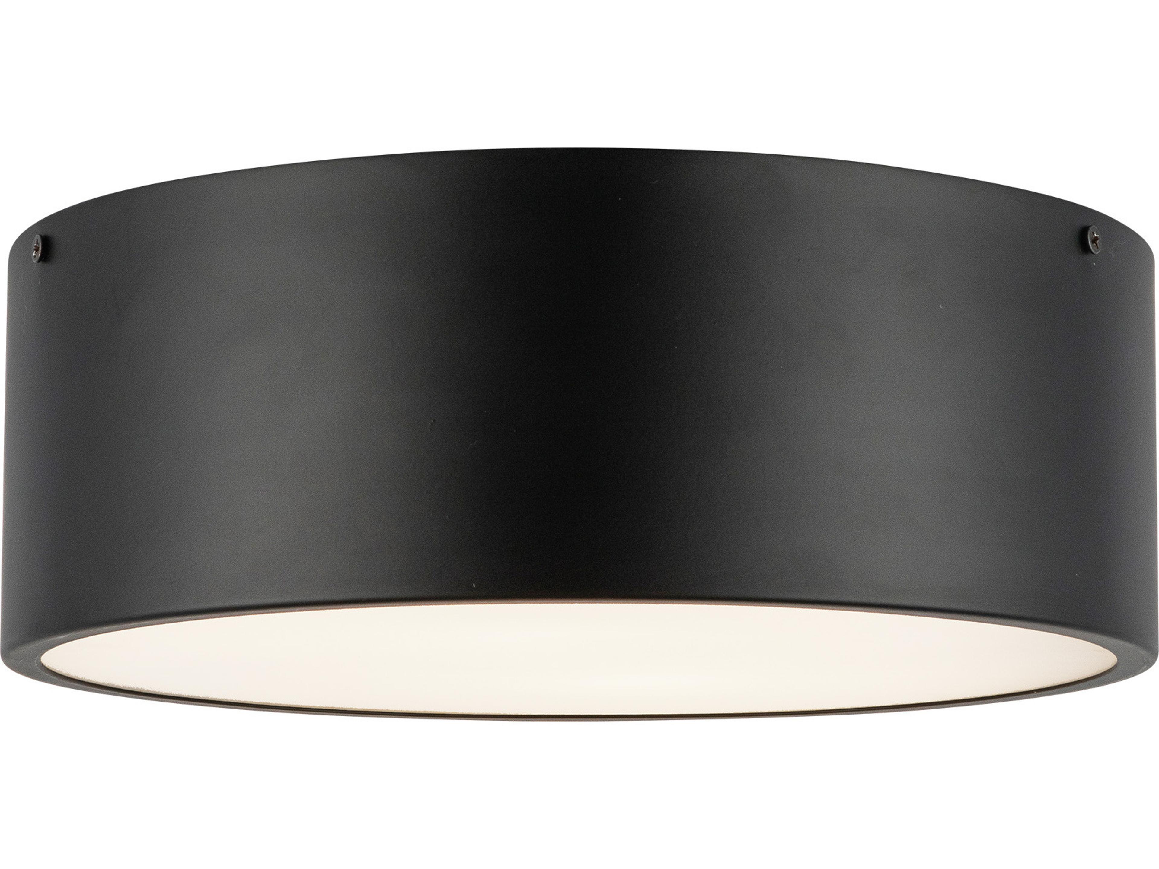 Alora Mood Brisbane 2-Light Matte Black Flush Mount