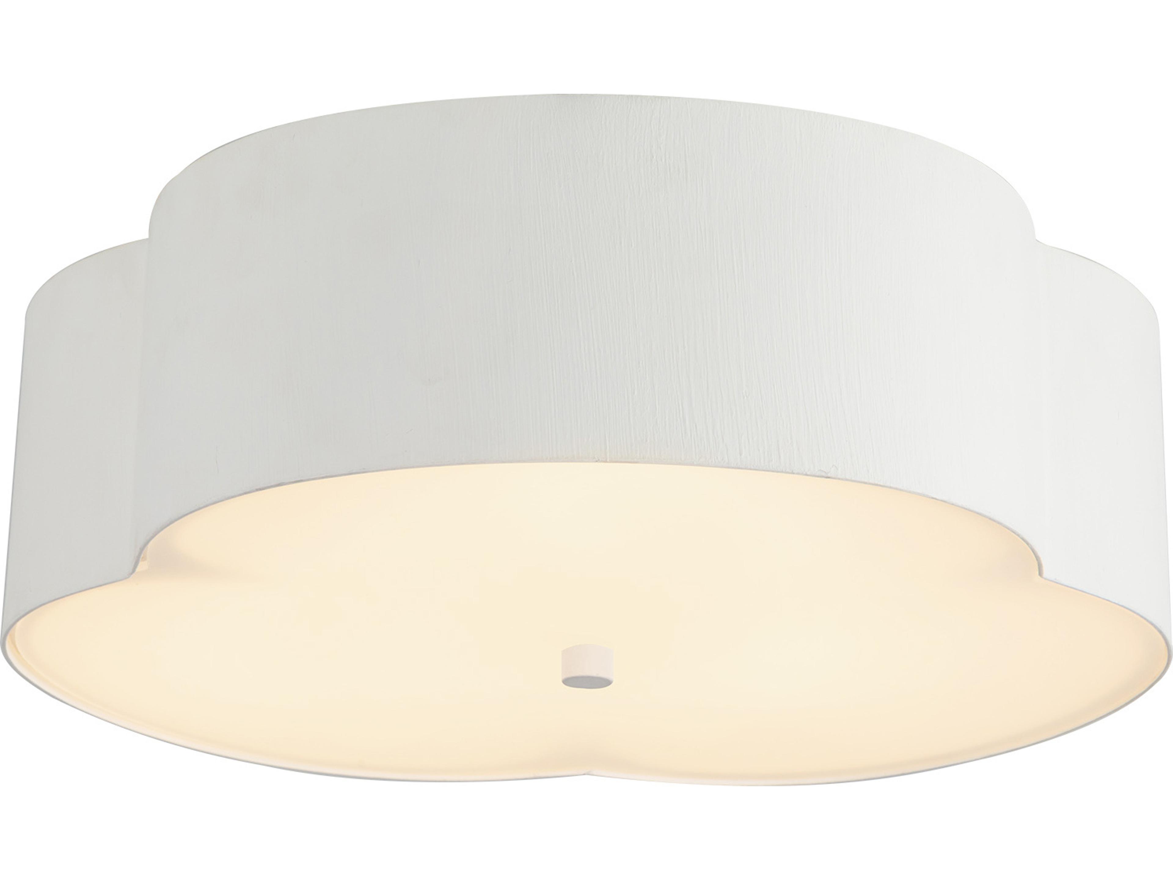 Alora Mood Adella 3-Light Antique White Flush Mount
