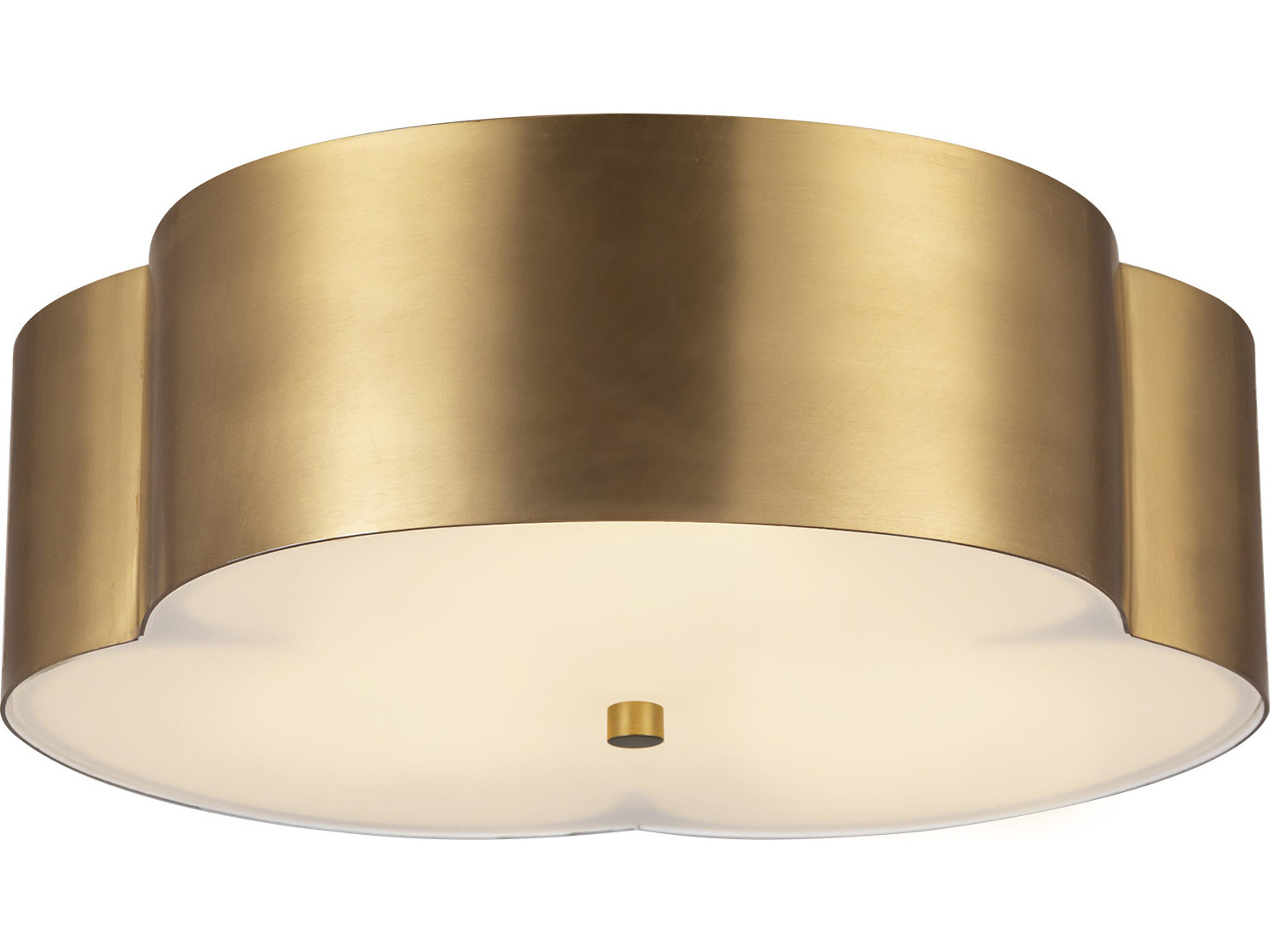 Alora Mood Adella 3-Light Brushed Gold Flush Mount