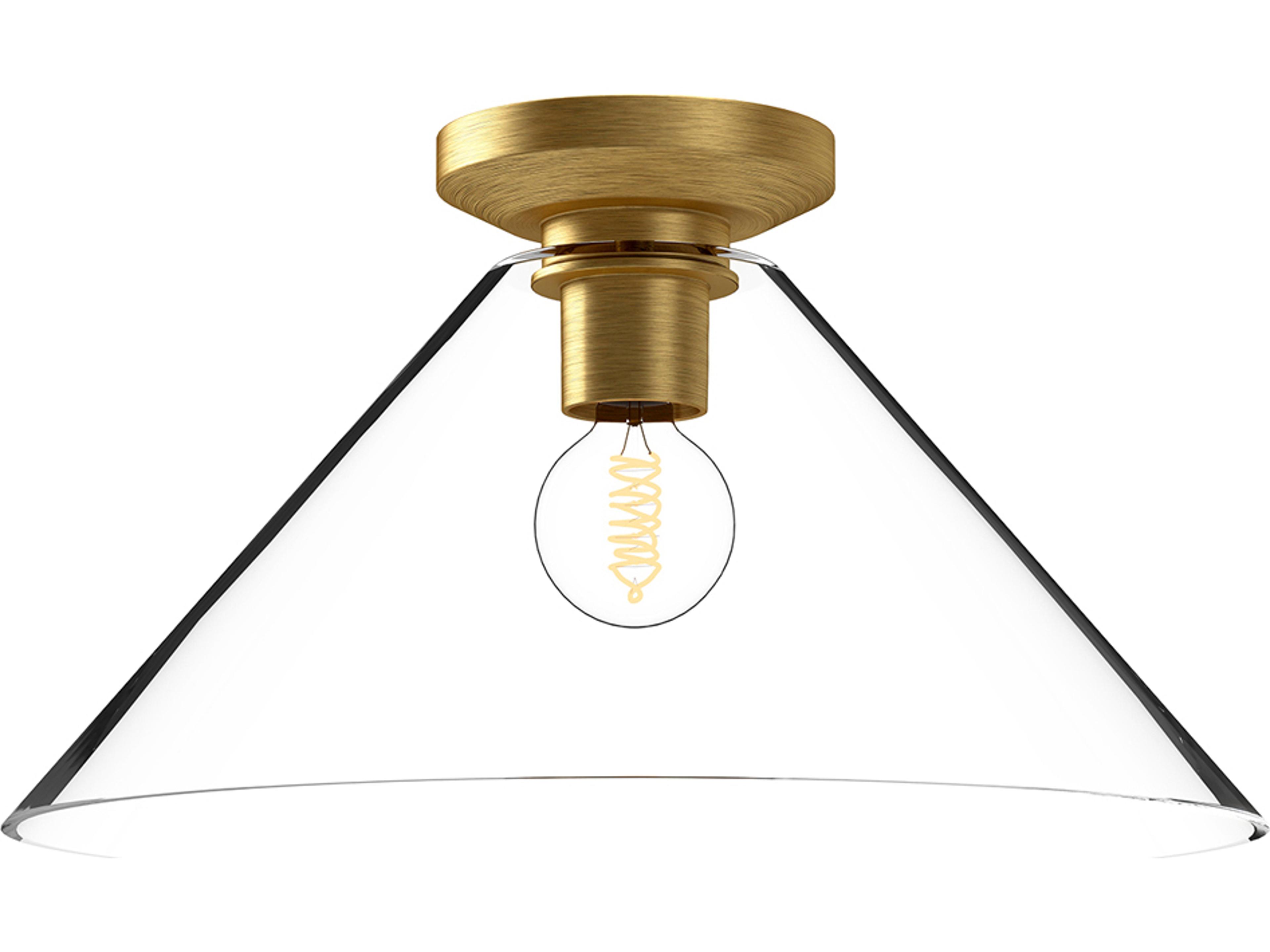 Alora Mood Salem 1-Light Brushed Gold Flush Mount